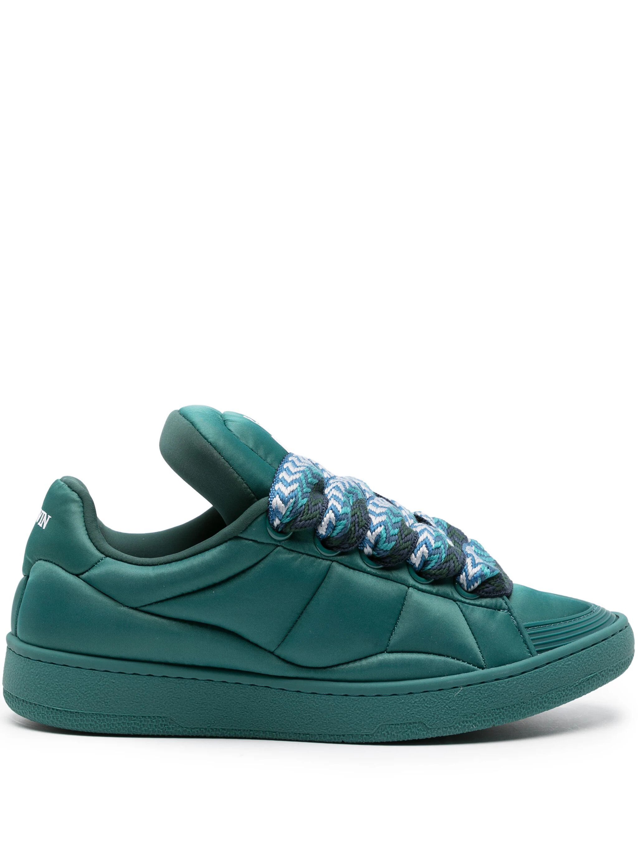 Lanvin o1w1db11024 Curb Low Top Sneakers in Green Size US 9 / EU 42 - 2 Thumbnail