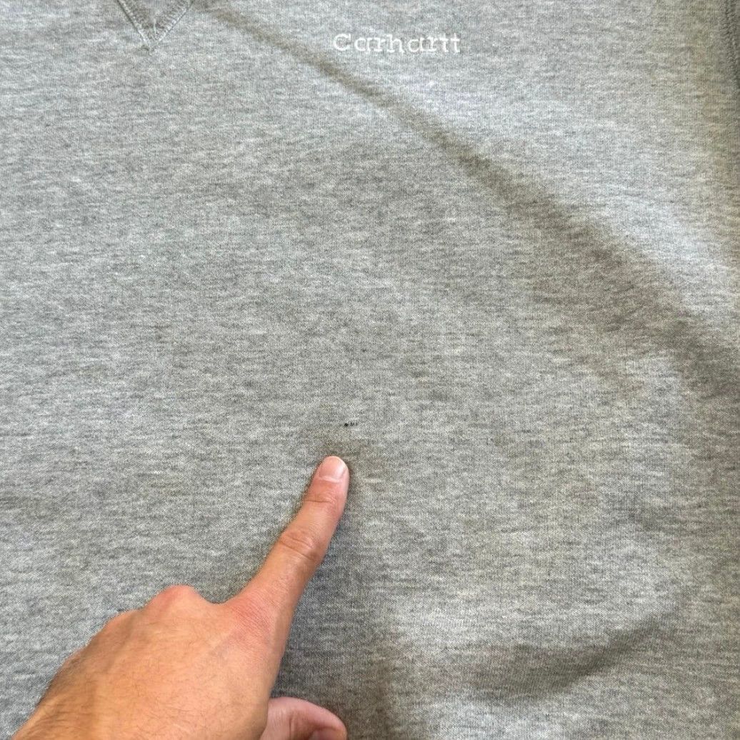 Carhartt VINTAGE Carhartt Embroidered Spell Out Crewneck Sweatshirt XL Gray Size US XL / EU 56 / 4 - 5 Thumbnail