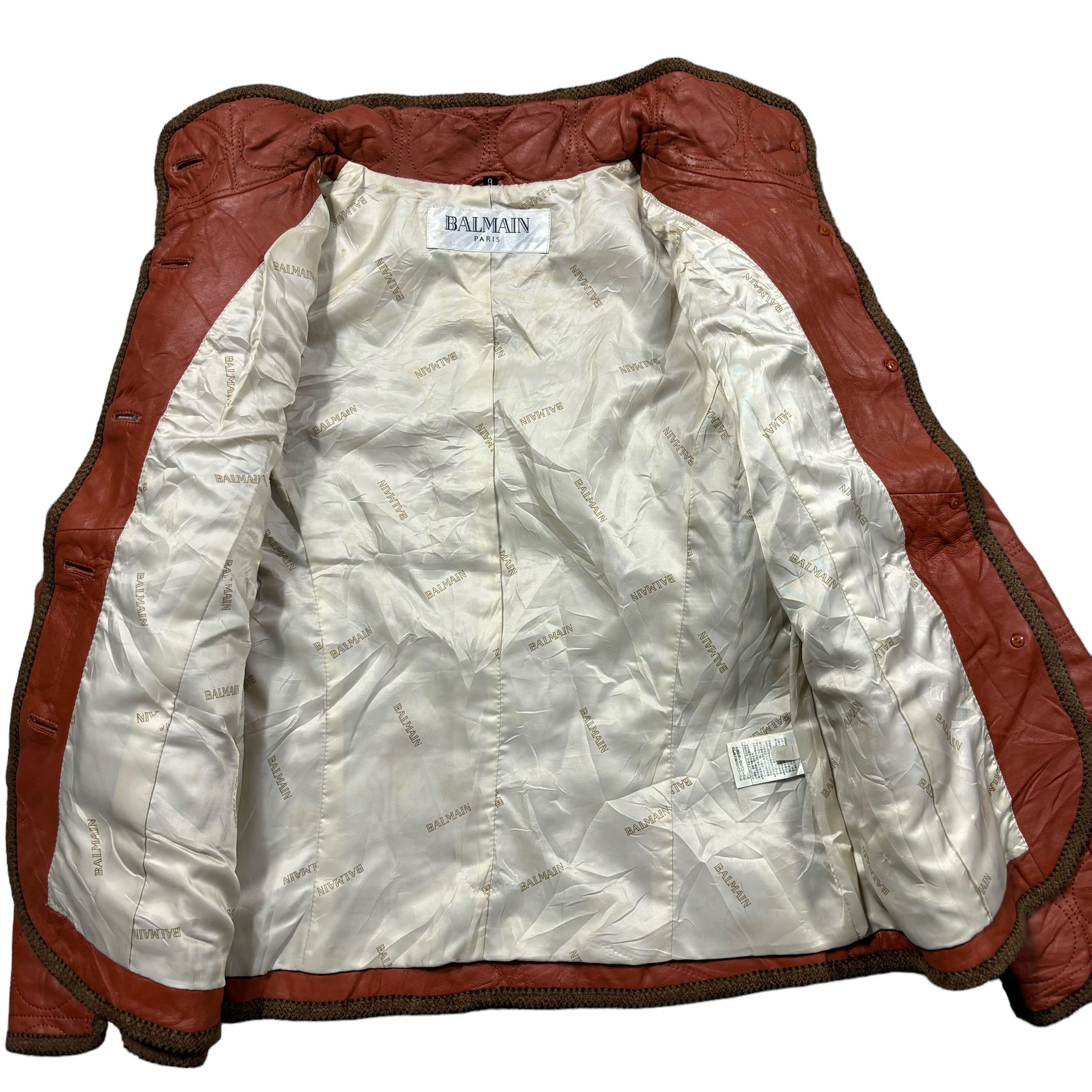 Balmain Vintage balmain leather jacket Size S / US 4 / IT 40 - 6 Thumbnail