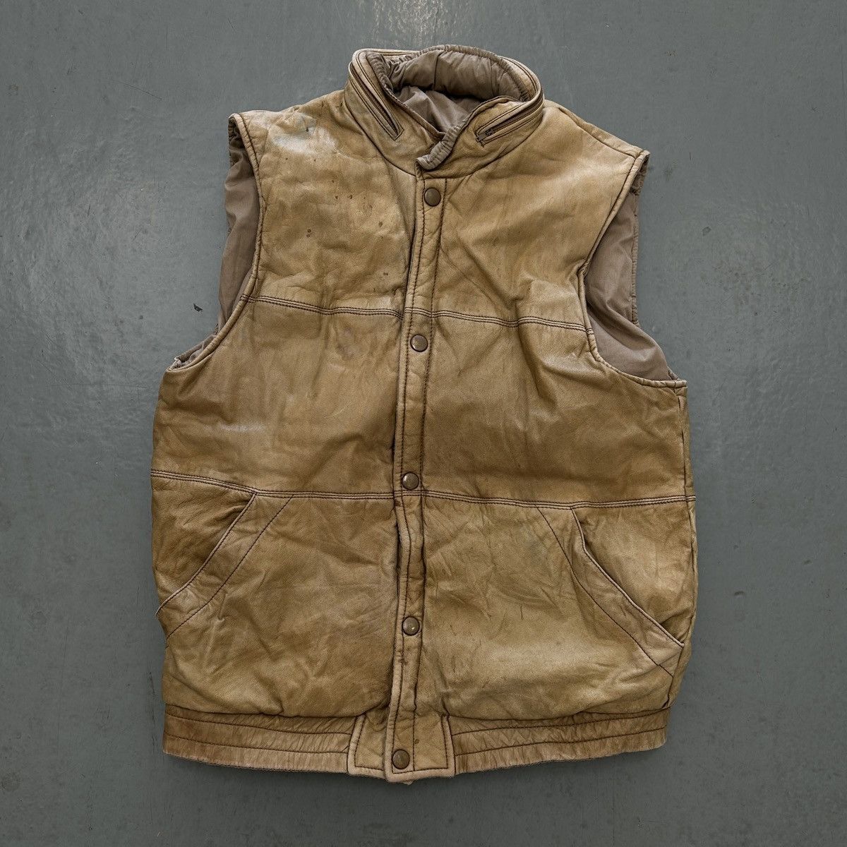 Vintage Vintage M. Julian Leather Down Vest — Made in Korea Size US L / EU 52-54 / 3 - 1 Thumbnail