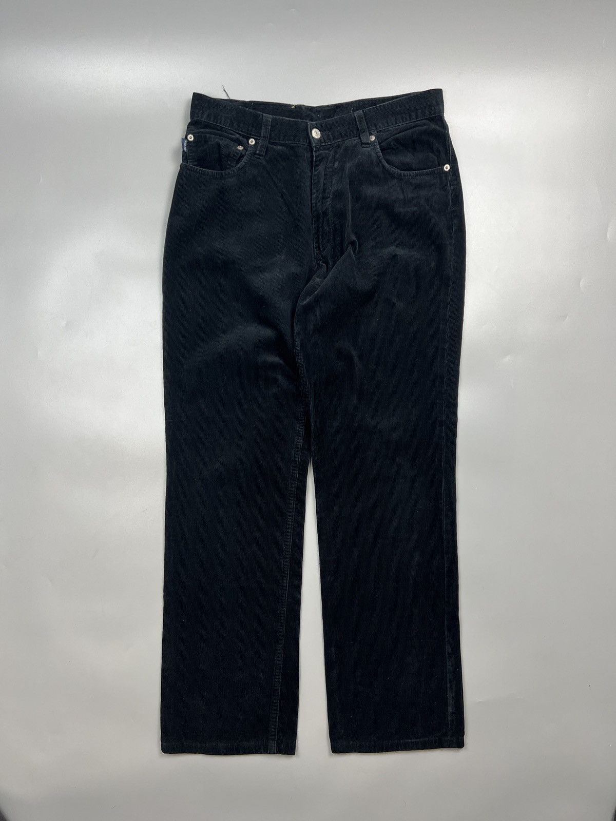 Polo Ralph Lauren Polo Ralph Lauren Black Corduroy Trousers Pants (Y0602) Size US 33 - 1 Thumbnail