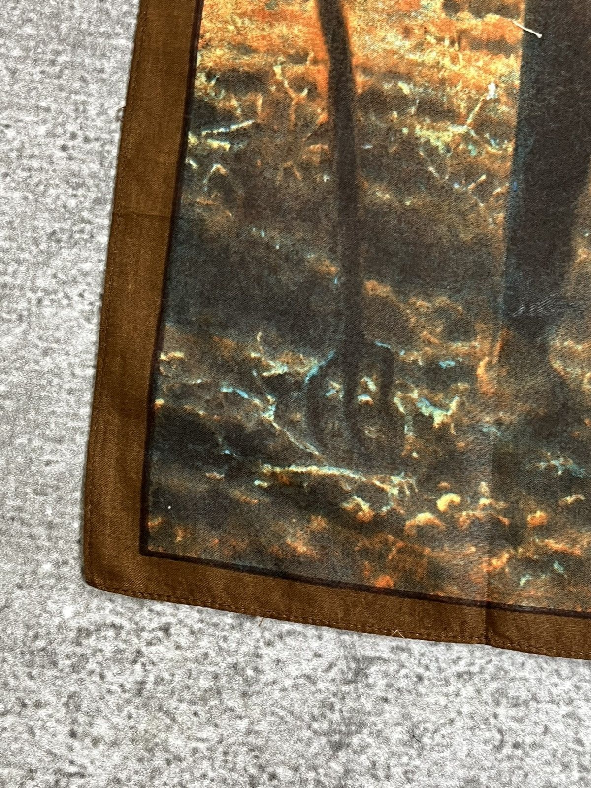 Vintage Vintage Jean-Francois Millet The Angelus Handkerchief Size ONE SIZE - 5 Thumbnail