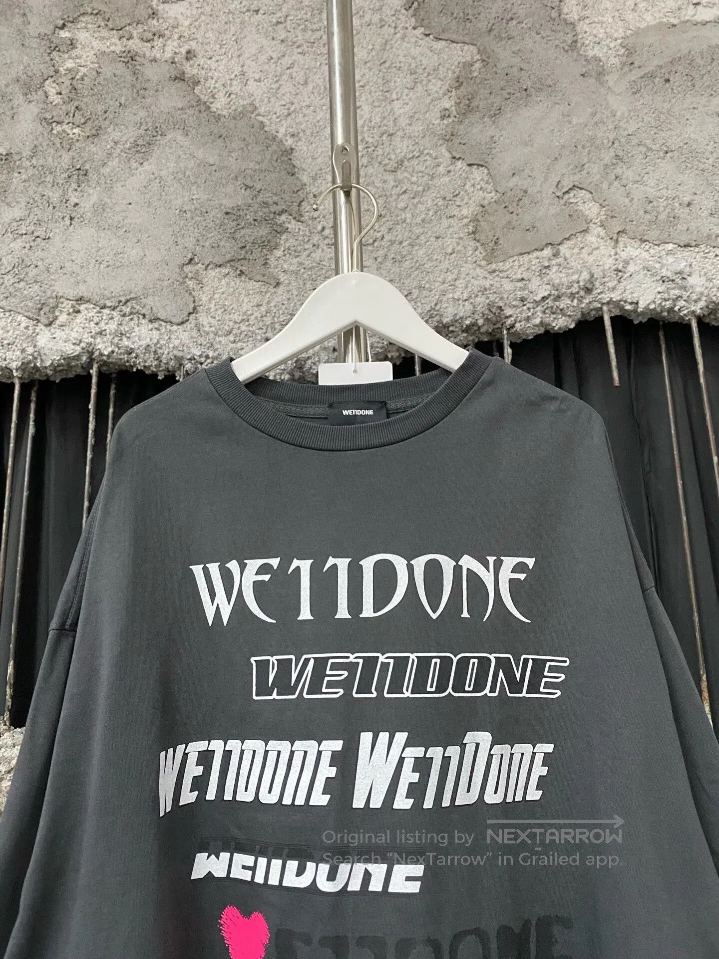 WE11DONE we11 done long sleeve shirt in gray. Size US S / EU 44-46 / 1 - 3 Thumbnail