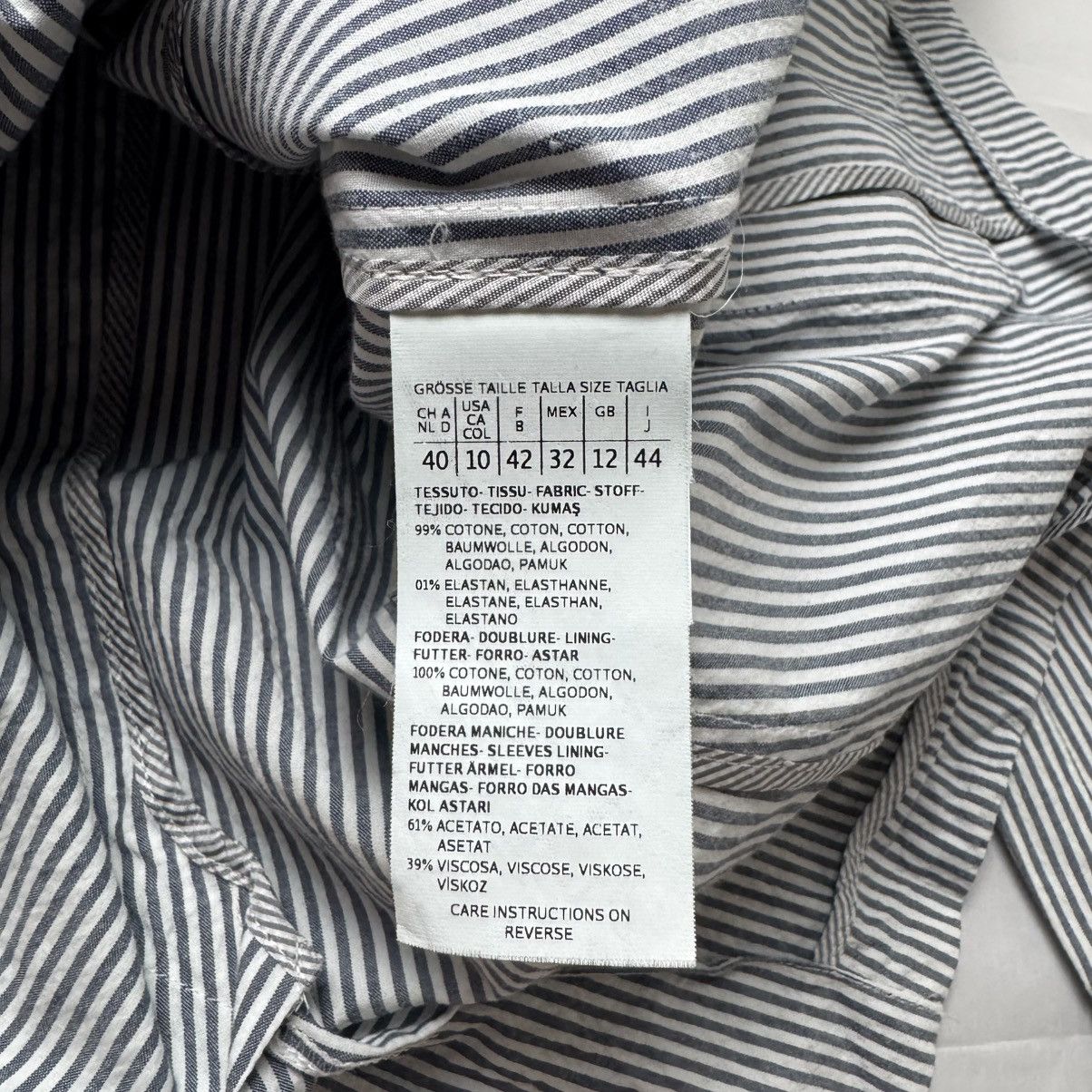 Weekend Max Mara Weekend Max Mara Striped Blazer Jacket Blue White Size 10 Size L / US 10 / IT 46 - 7 Thumbnail