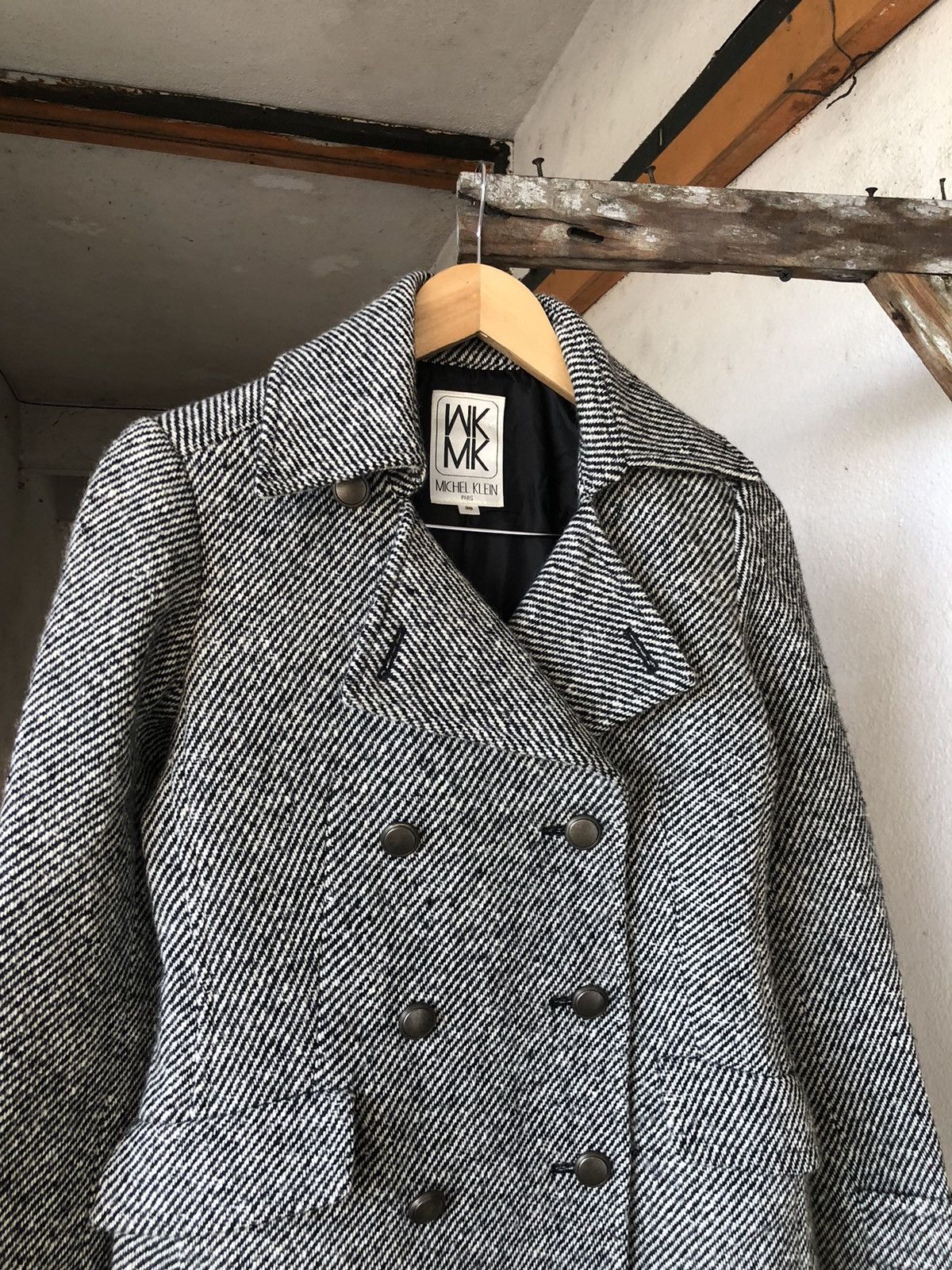 Michel Klein Vintage Michel Klein Wool Double Collar Jacket Size XS / US 0-2 / IT 36-38 - 4 Thumbnail