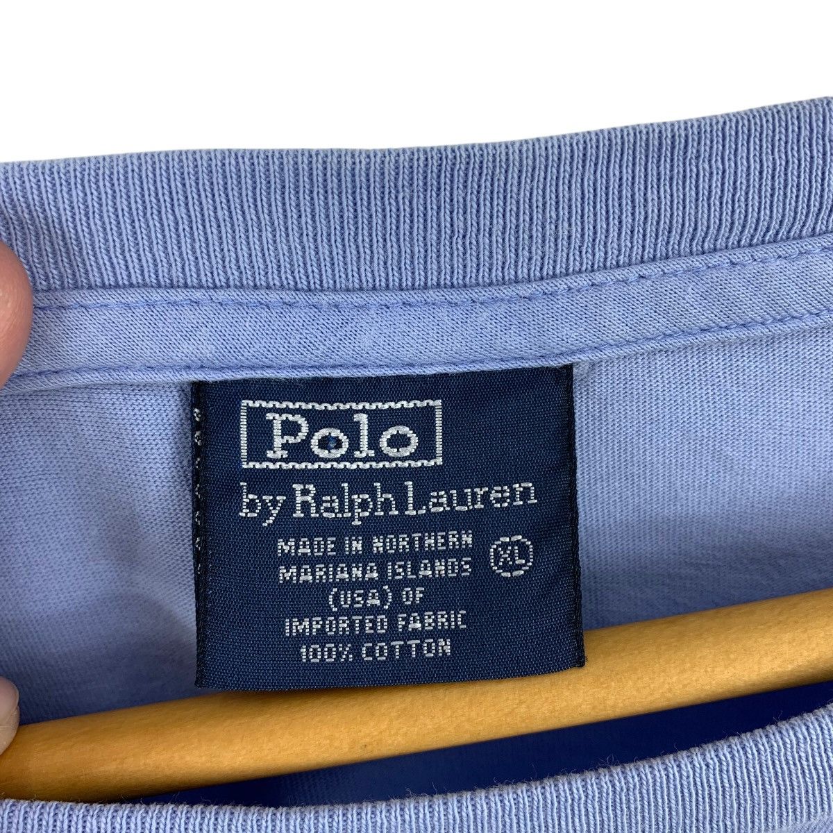 Polo Ralph Lauren × Vintage Vintage POLO RALPH LAUREN polo spellout tee Size US XL / EU 56 / 4 - 3 Thumbnail
