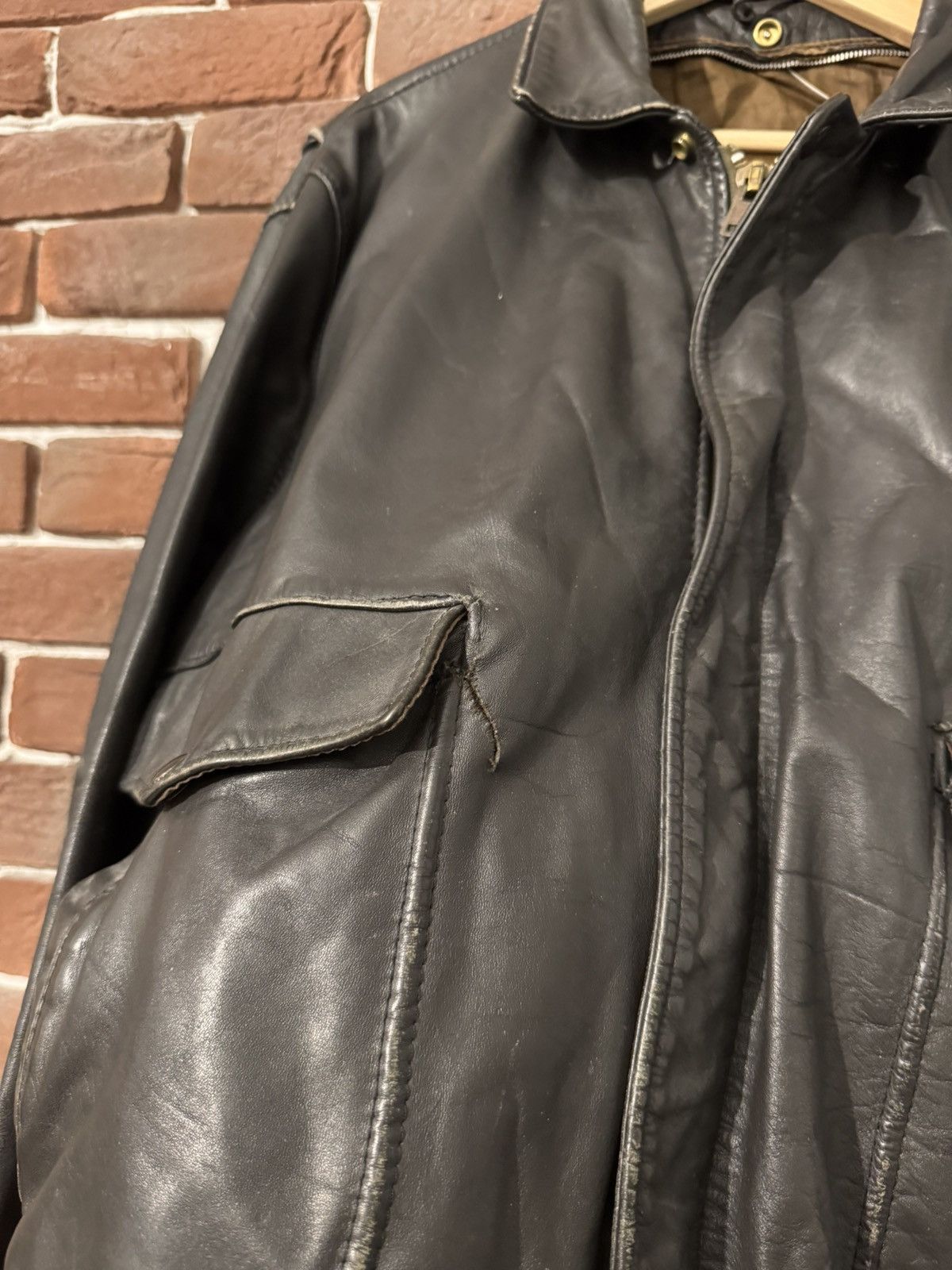 Leather Vintage High Quality Casual Leather Jacket Rare Rock Roll Size US XL / EU 56 / 4 - 6 Thumbnail