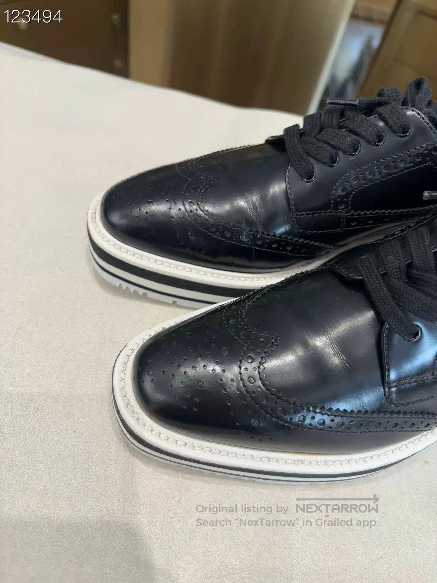 Prada Prada Black Patent Platform Shoes. Size US 7 / IT 37 - 2 Thumbnail
