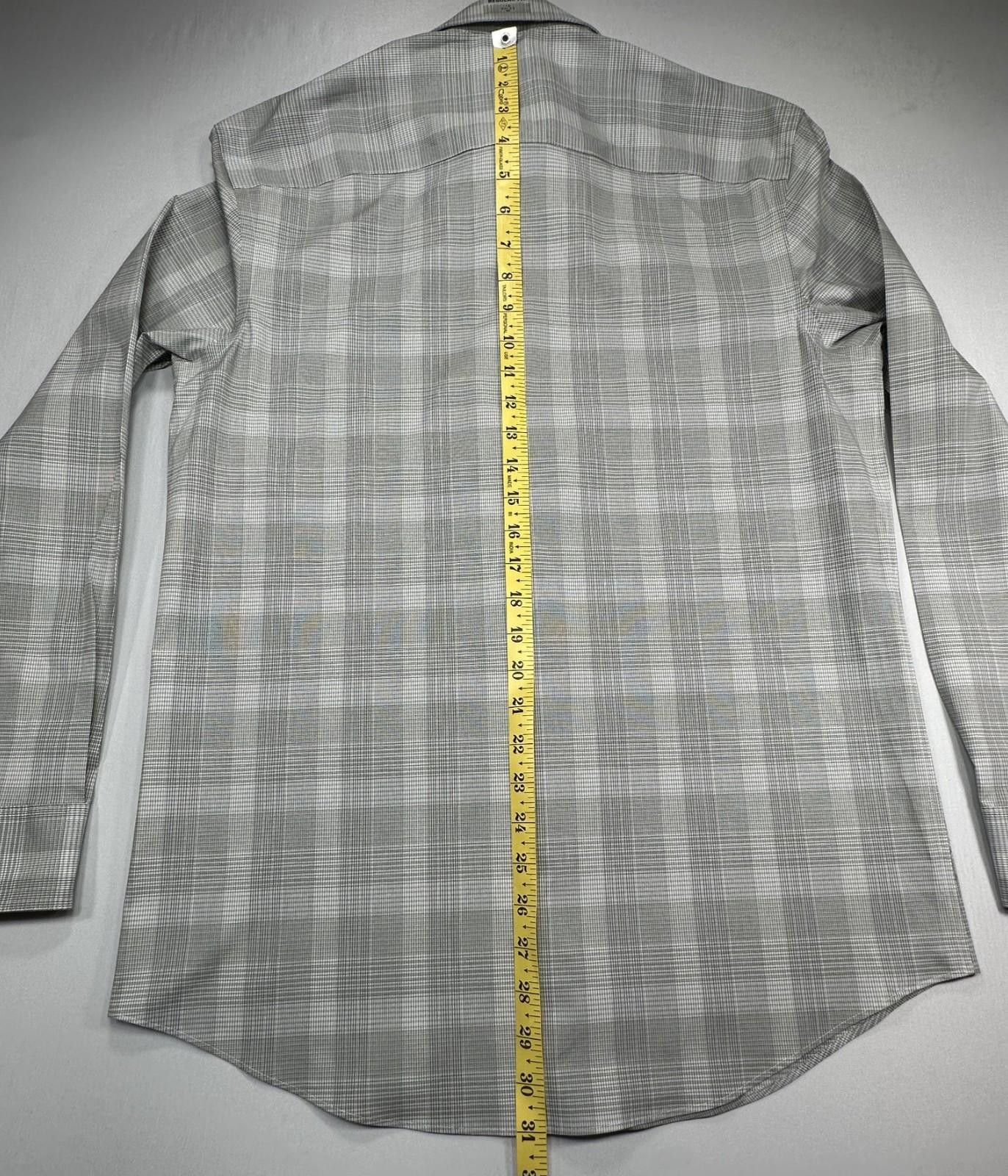 Calvin Klein Calvin Klein Stretch Steel+ Wrinkle Free Button Down Gray M Size 38R - 3 Thumbnail