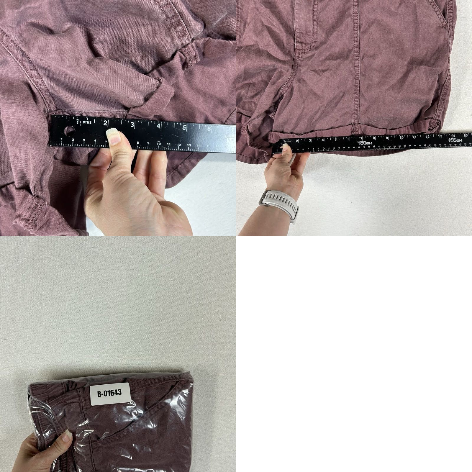 Vintage Maurices Chino Shorts Womens Size L Cuffed Stretch Pockets Casual Beach Summer Red Size 36" / US 14 / IT 50 - 8 Thumbnail