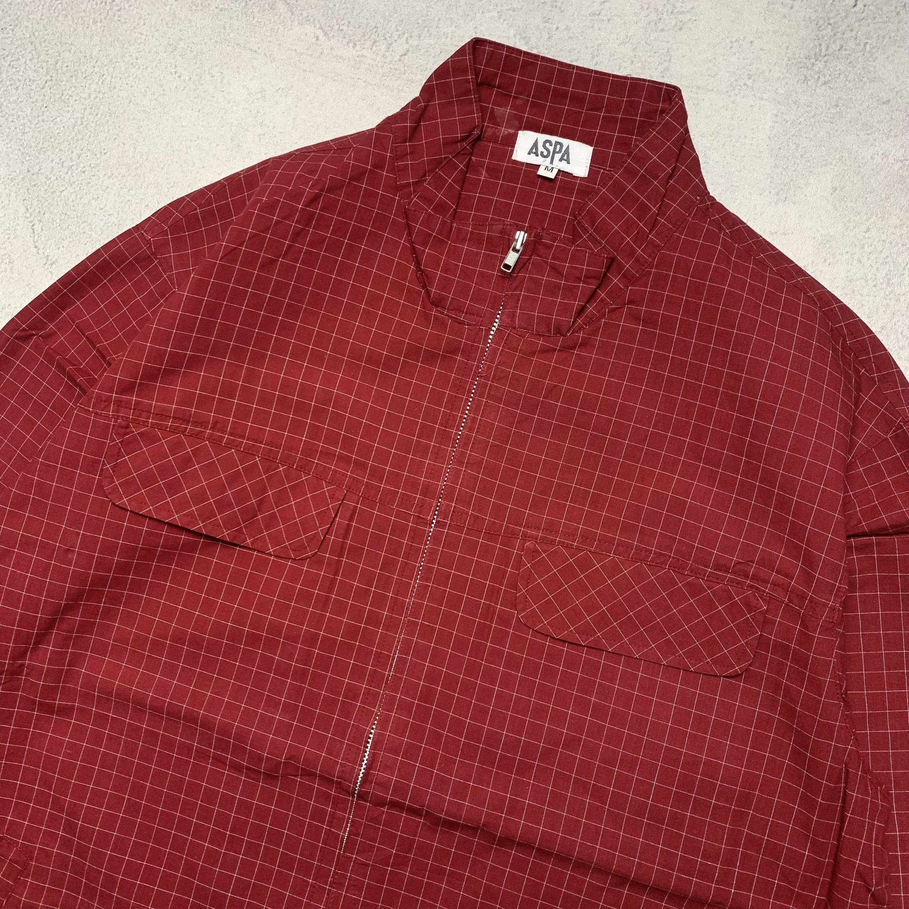Japanese Brand ASPA Plaid Tartan Checkered Jacket Zip Up Size US M / EU 48-50 / 2 - 3 Thumbnail
