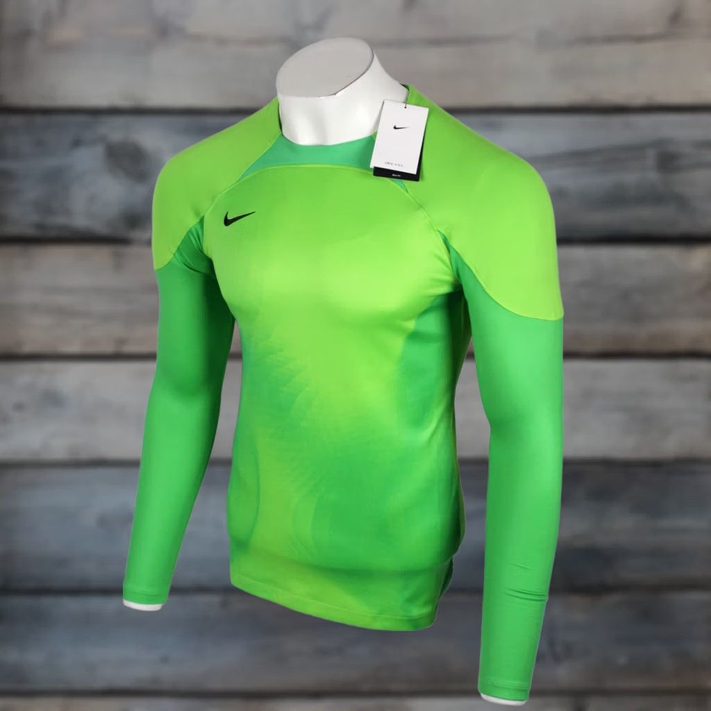 Nike Nike Men's Soccer Dri Fit Long Sleeve Jersey GK Gardient IV Slim Green Shirt SS7 Small Mens Soccer Jersey Green Slim Fit Size US S / EU 44-46 / 1 - 1 Thumbnail