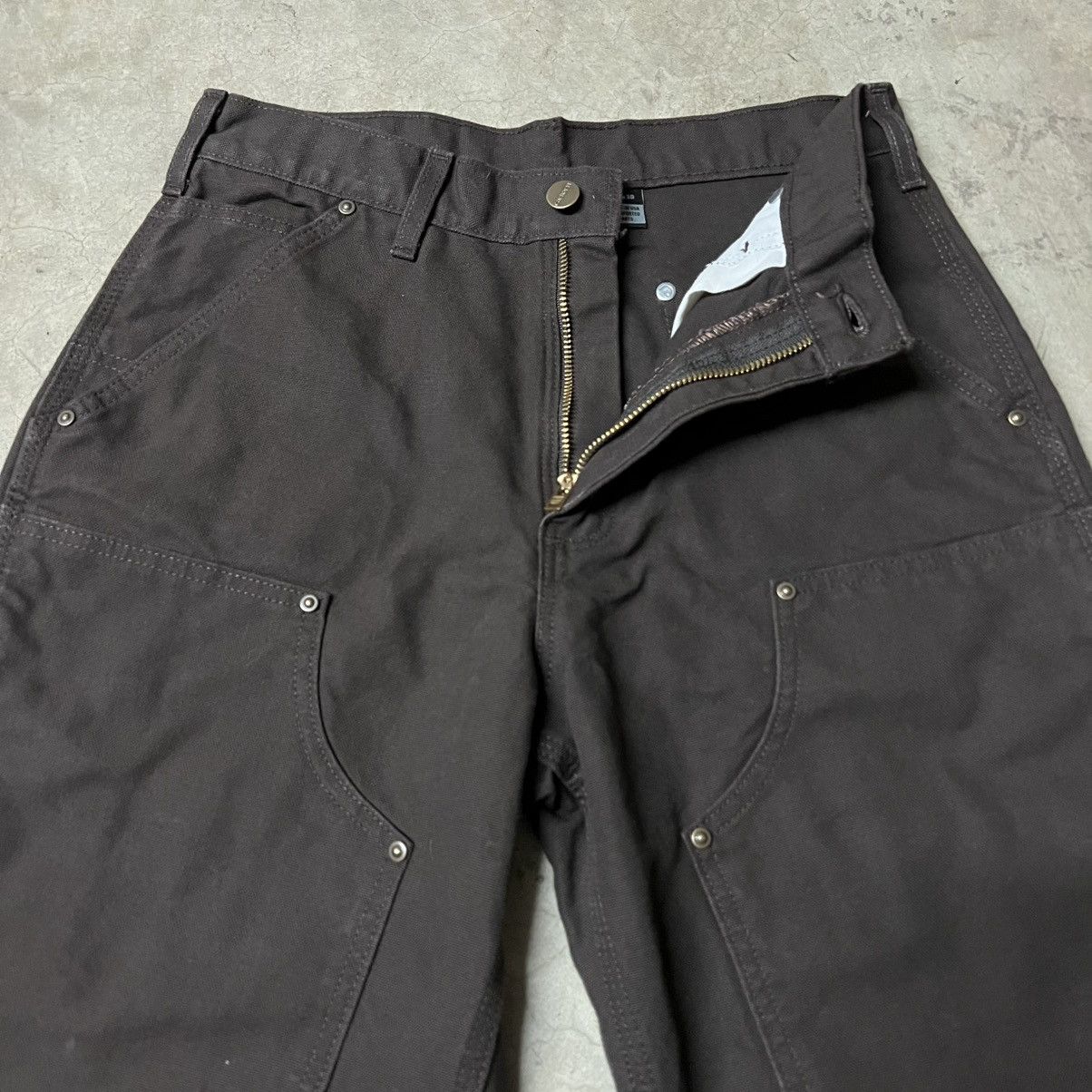 Carhartt × Carhartt Wip × Vintage BNWT Carhartt 🇺🇸 Brown Double-Knee Carpenter Pants Size US 29 - 7 Thumbnail