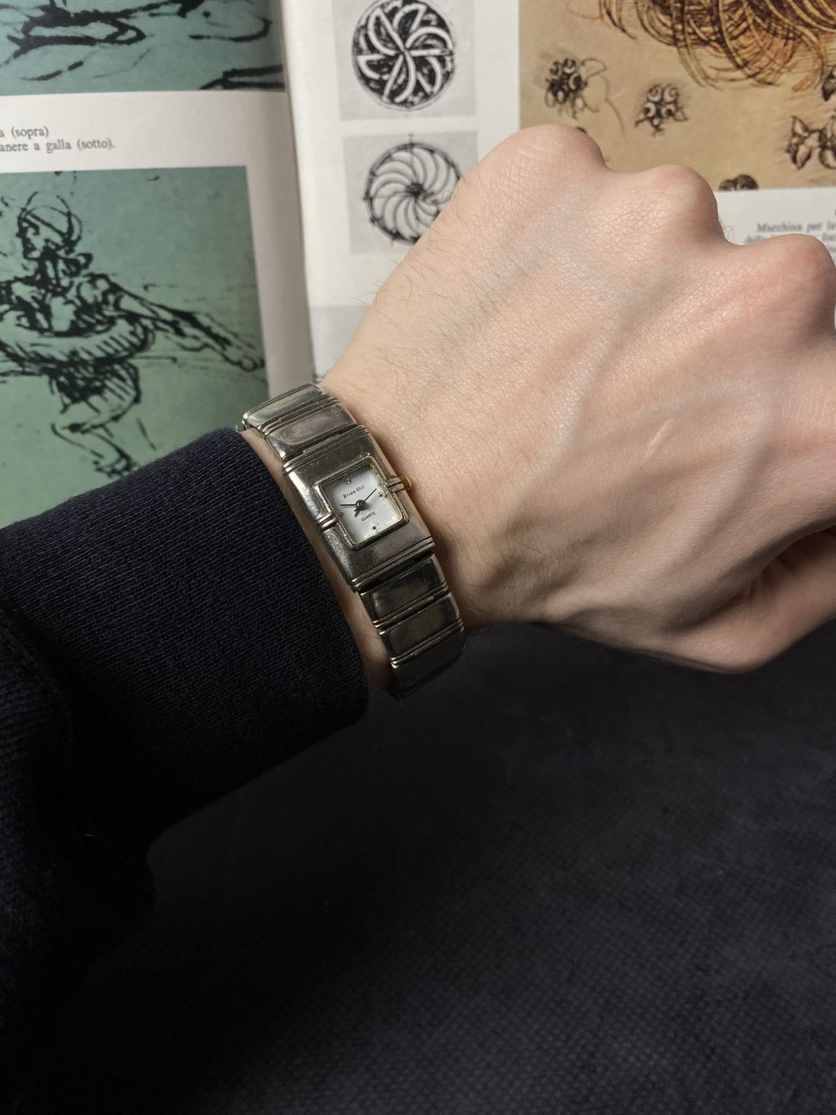 Japanese Brand Vintage Brian Stil Ladies Watch Silver Square Retro Rare Size ONE SIZE - 7 Thumbnail