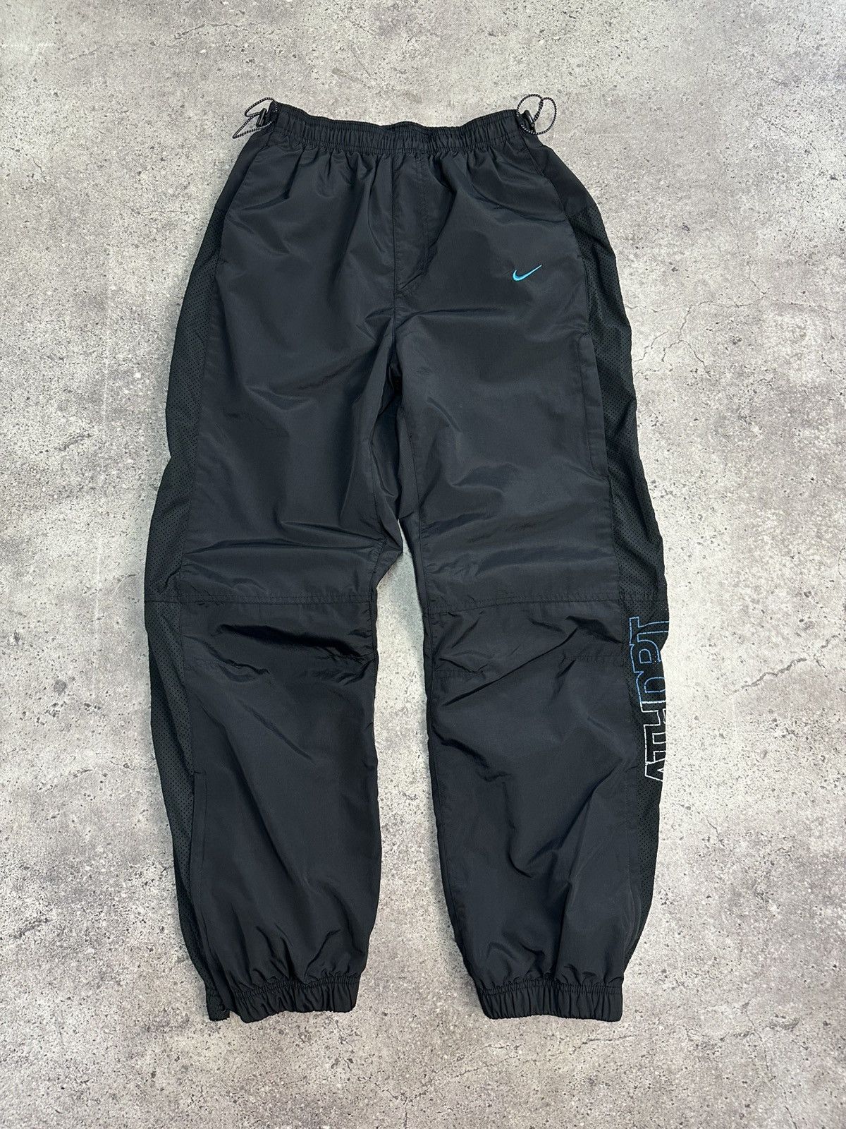 Nike Vintage Nike Drill Nylon Pants Y2M Embroidered Swoosh Logo Size US 32 / EU 48 - 2 Thumbnail