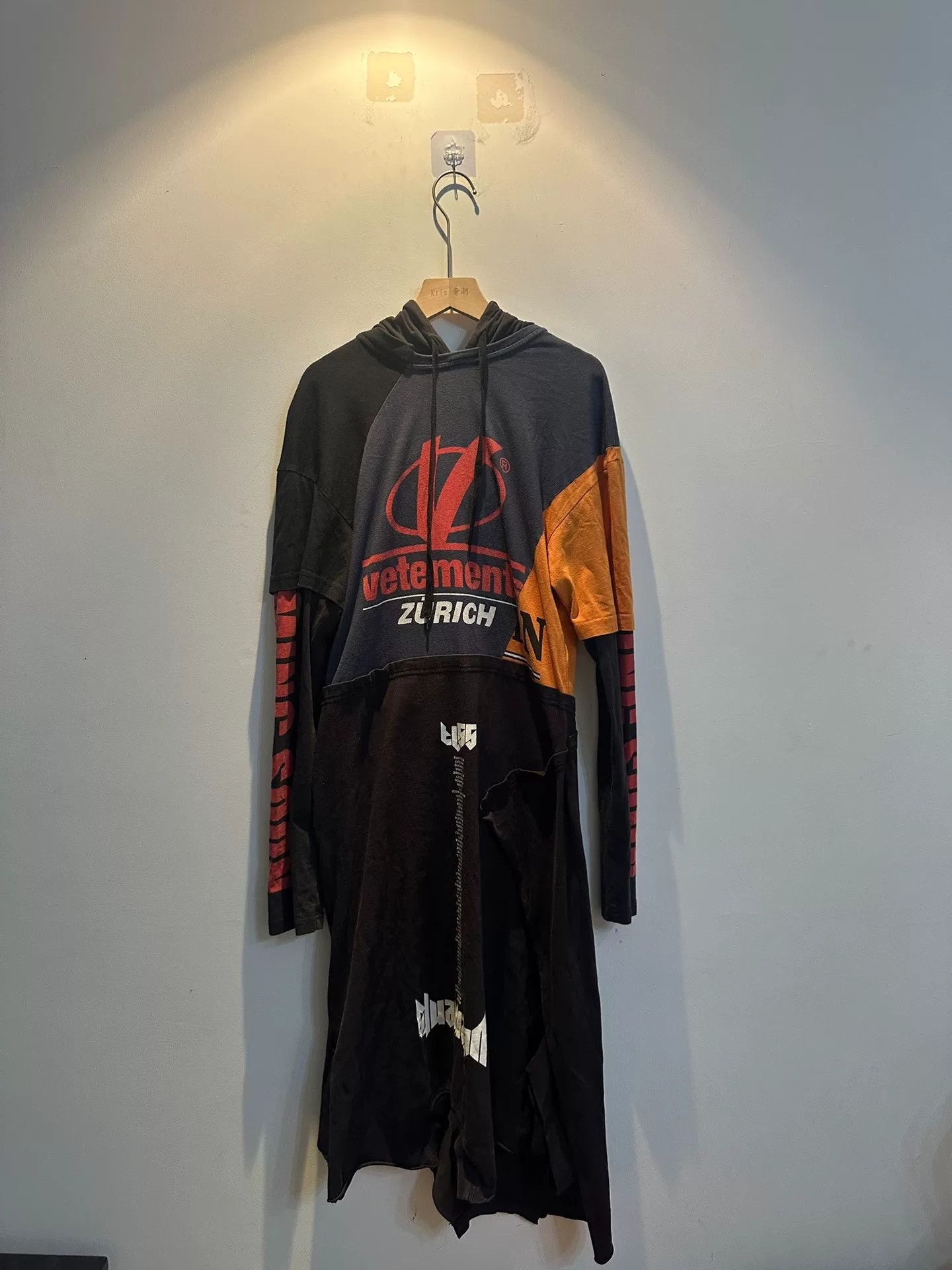 Vetements vetements patchwork hoodie dress Size XS / US 0-2 / IT 36-38 - 1 Thumbnail