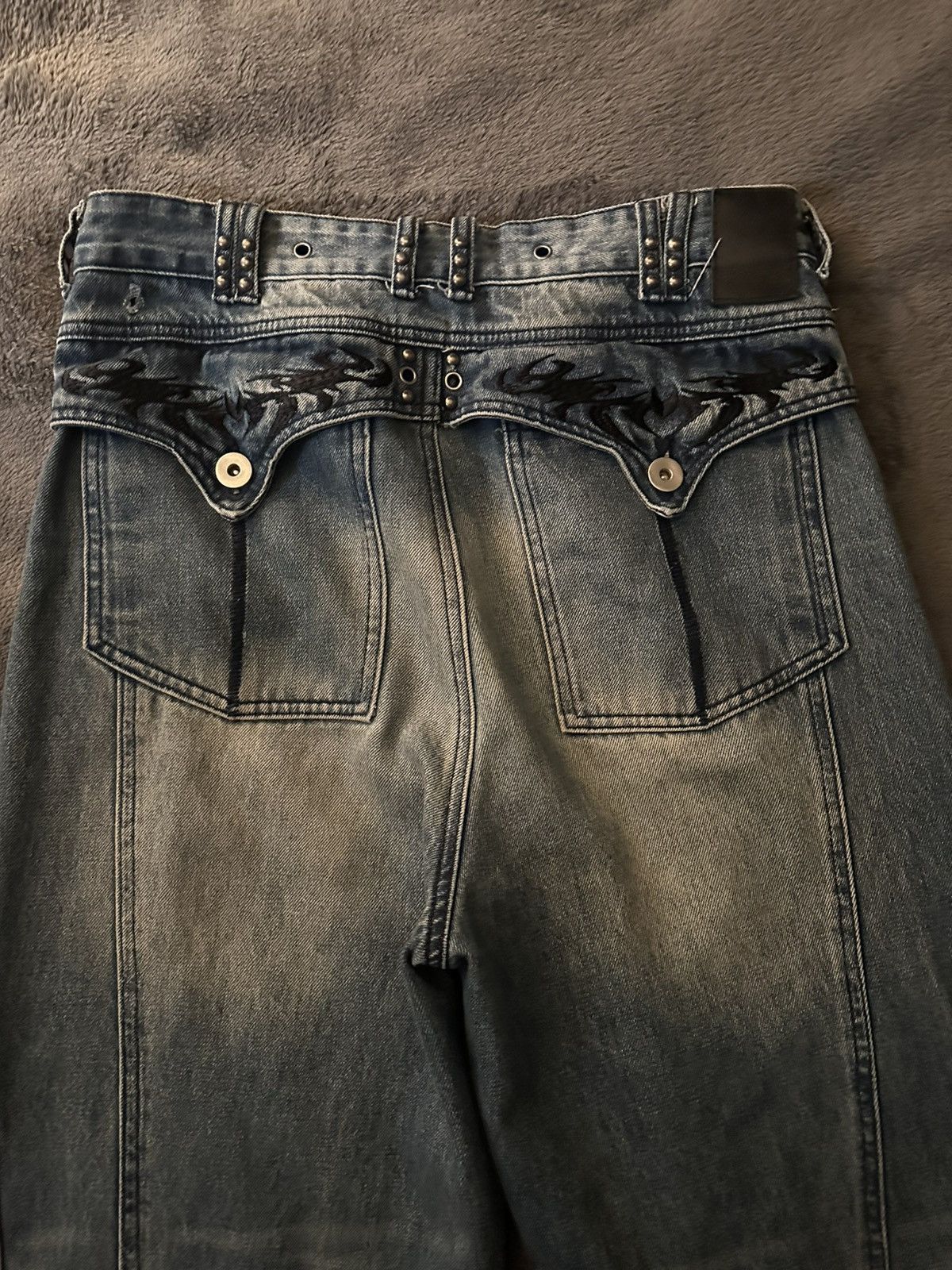Vintage Blue SDN 001 MANAIC Jeans Size US 32 / EU 48 - 3 Thumbnail