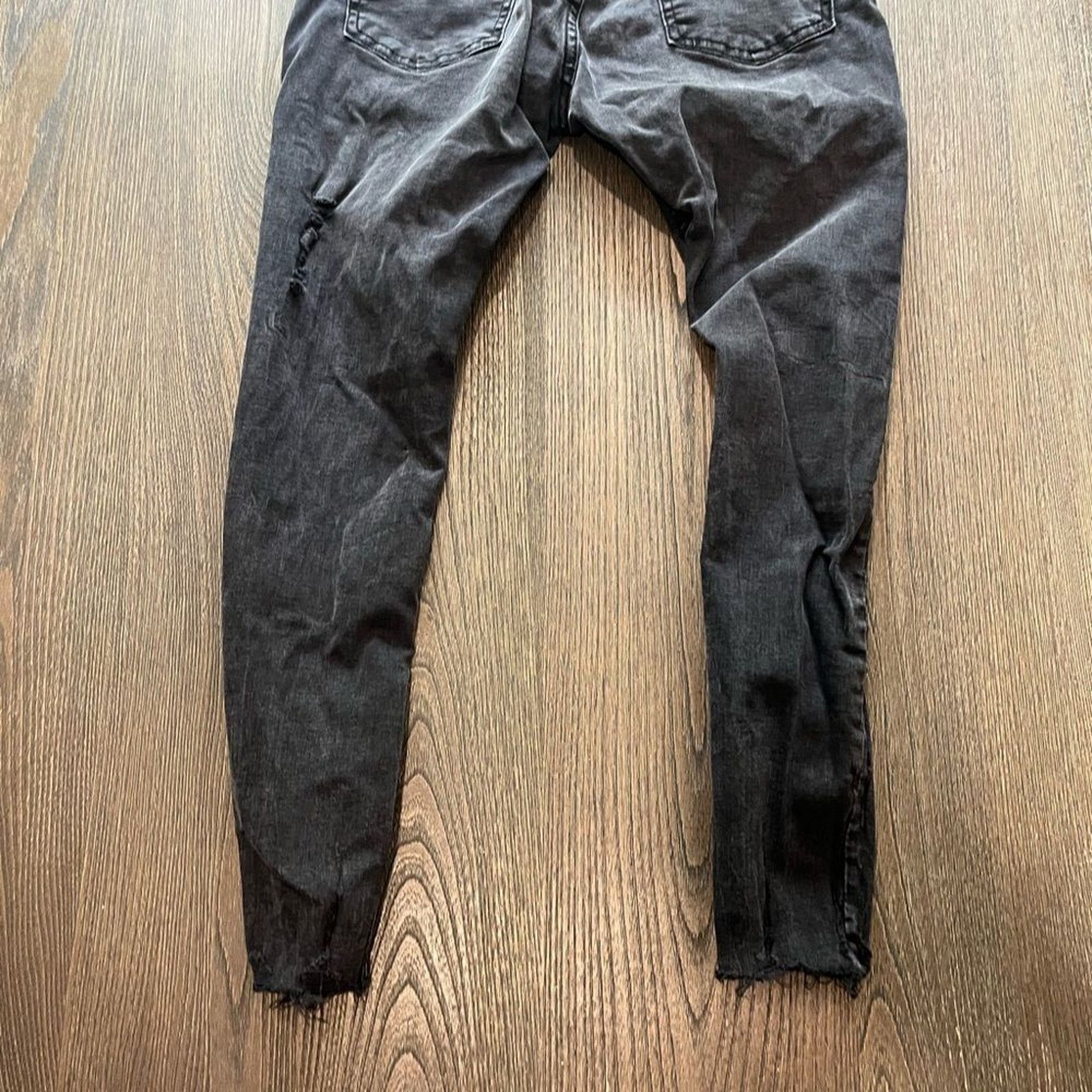 Pull & Bear Pull & Bear Skinny Leg Black High Rise Jeans Size 31 Size 31" - 9 Thumbnail