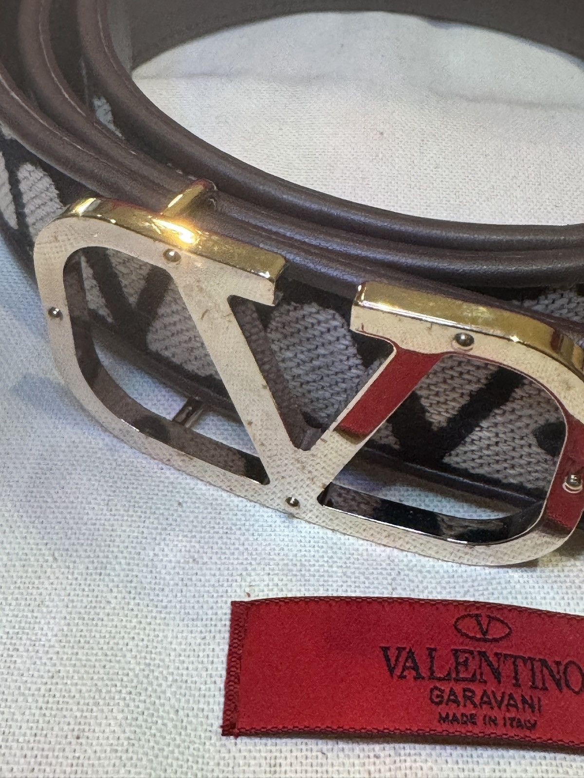 Valentino Valentino Garavani Black and Gold Belt Size ONE SIZE - 15 Thumbnail