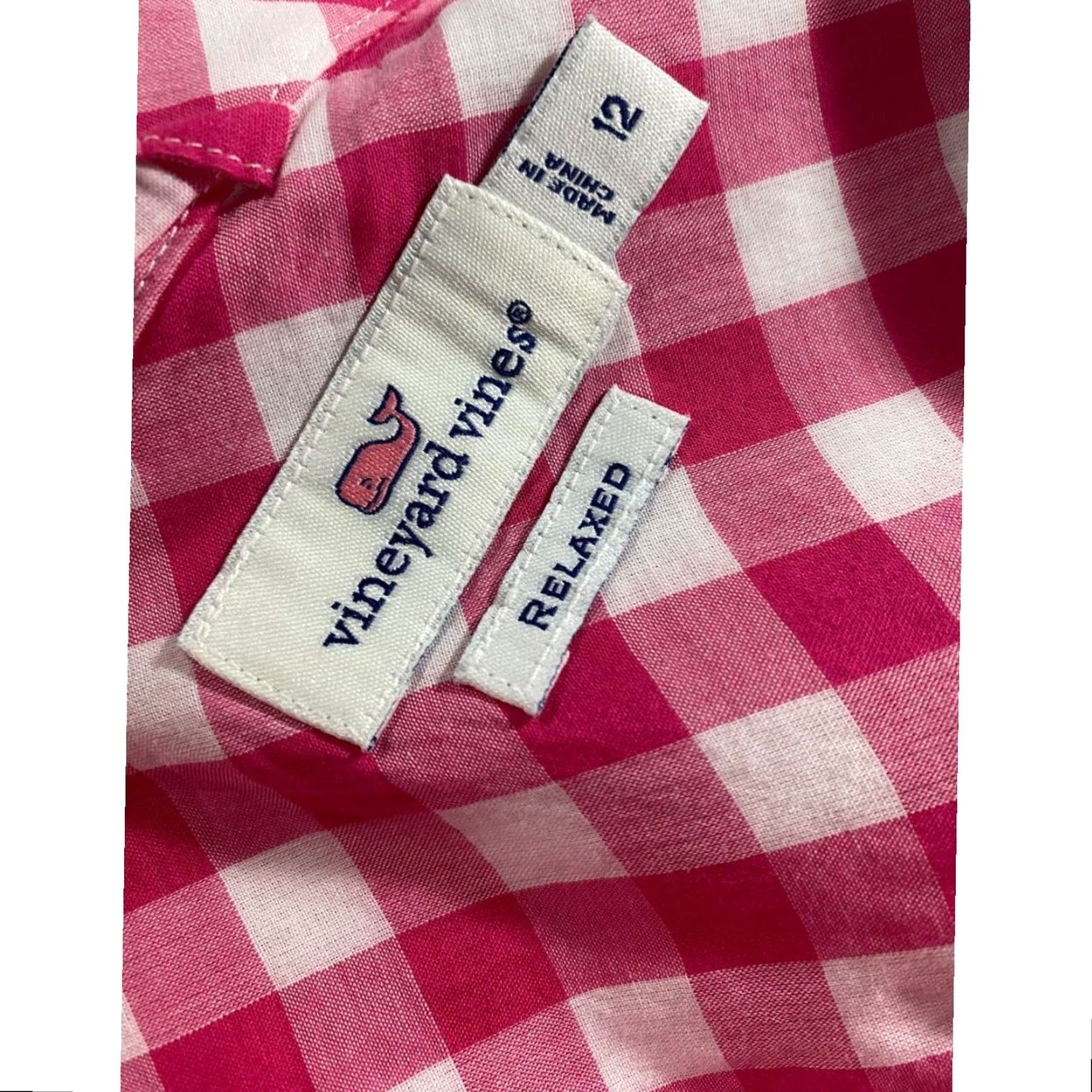 Vineyard Vines Vineyard Vines Button-Up Shirt Womens Gingham Pink White Size 12 Relaxed Fit Women Size XL / US 12-14 / IT 48-50 - 7 Thumbnail