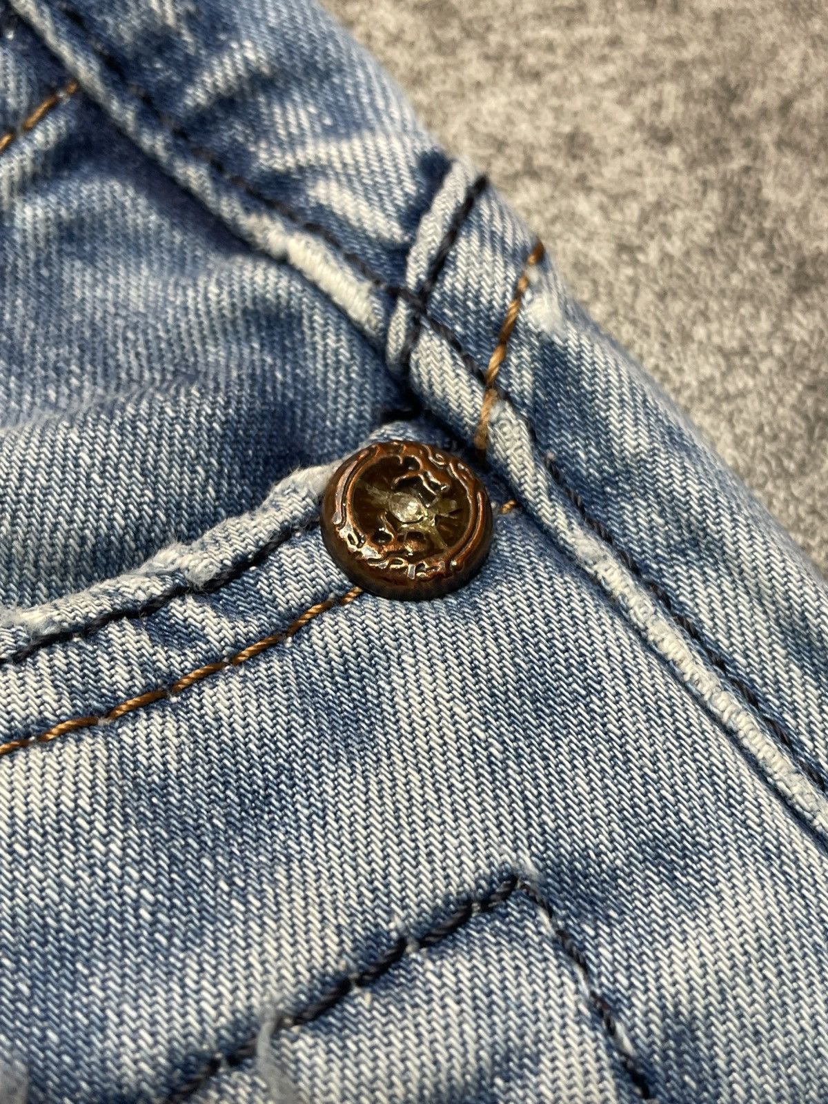 Vintage 🔥RARE🔥Vintage Y2K Denim Jeans Distressed Rare Avant Garde Size US 32 / EU 48 - 15 Thumbnail