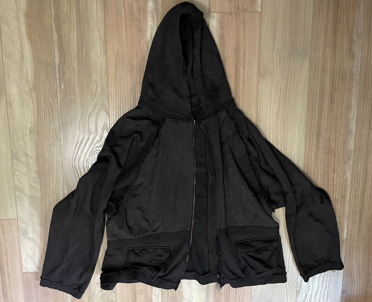 Haider Ackermann HAIDER ACKERMANN Patch Pocket Hoodie Khaki — DYED BLACK Size US L / EU 52-54 / 3 - 2 Thumbnail