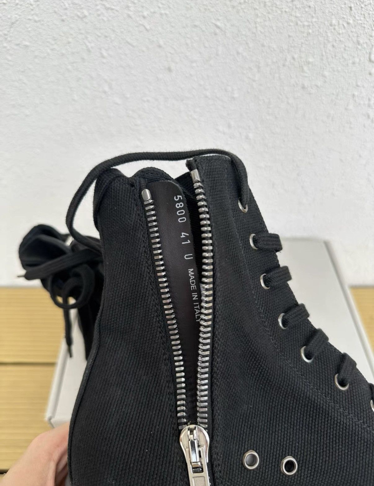 Rick Owens Rick Owens DRKSHDW Dark Shadow All Black Canvas Size US 8 / EU 41 - 7 Thumbnail
