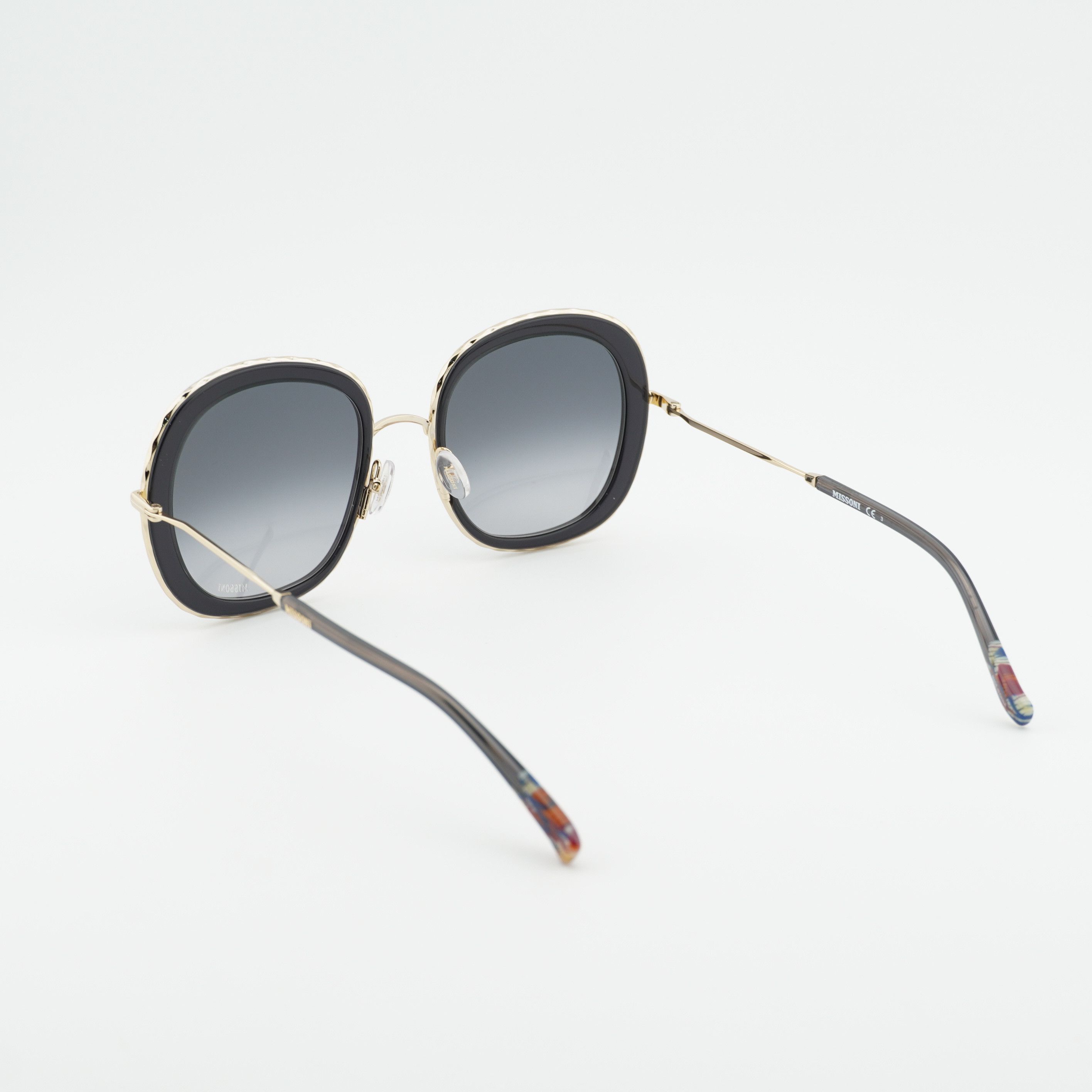 Missoni Missoni MIS 0034/S 0KB7 9O Sunglasses Grey/Gold Square Frame Size ONE SIZE - 3 Thumbnail