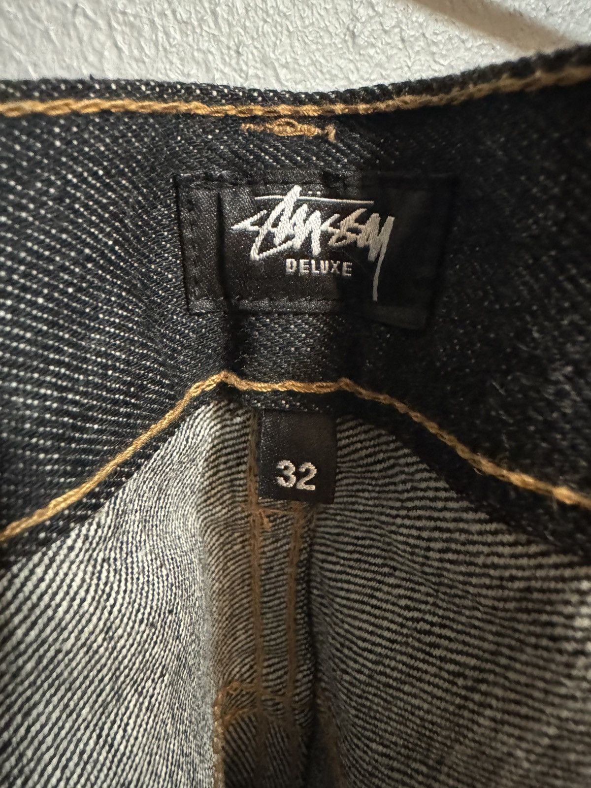 Stussy Stussy Deluxe Slim Fit Raw Red Line Selvedge Jeans Size US 32 / EU 48 - 4 Thumbnail
