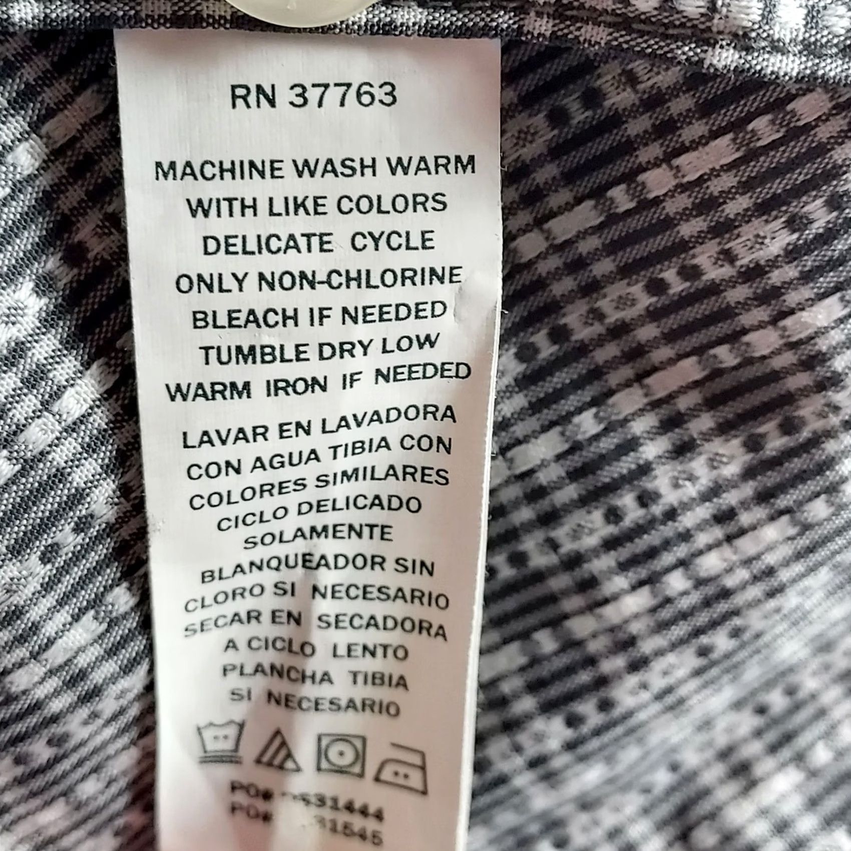 Perry Ellis Perry Ellis Shirt Gray Check Long Sleeve 100% Cotton Men M Medium Button-Up Casual Vintage: No Regular Fit Classic Collar Women's? Size US M / EU 48-50 / 2 - 7 Thumbnail
