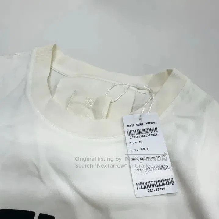 Givenchy Givenchy SS23 Casual Letter Print Long Sleeve T-Shirt. Size US XS / EU 42 / 0 - 6 Thumbnail