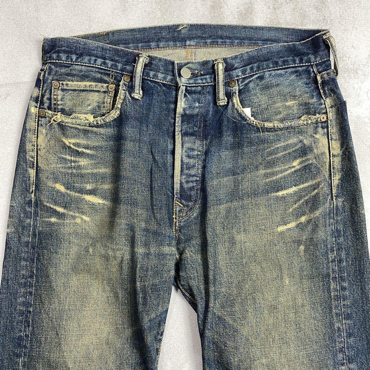 45rpm 45rpm Japan Jeans Distressed Size US 32 / EU 48 - 2 Thumbnail