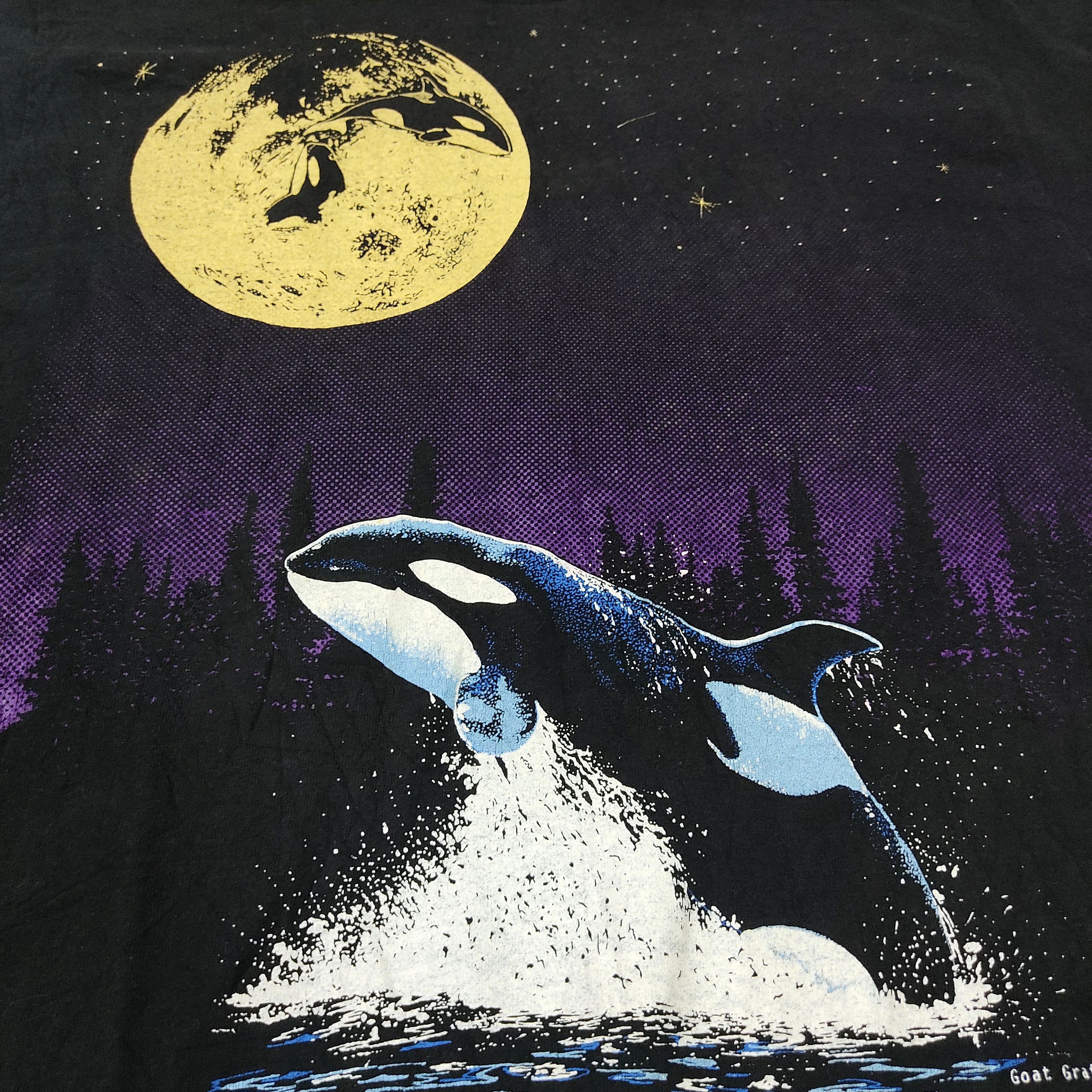 Fruit Of The Loom × Habitat Vintage 80s ORCA Chemainus B.C Canada T-shirt Size US L / EU 52-54 / 3 - 5 Thumbnail