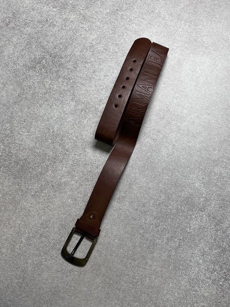 Armani Vintage Armani Jeans Spellout Belt Os Size 36 - 1 Thumbnail