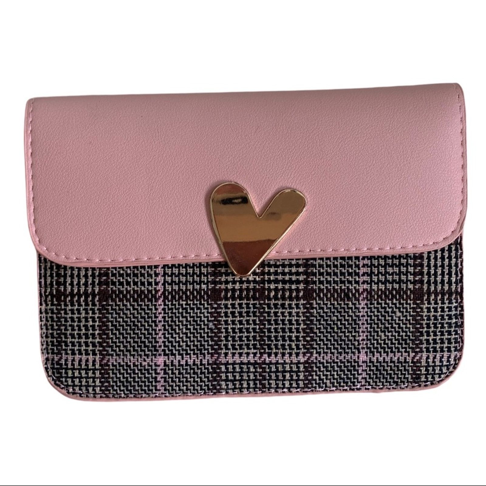 Other Pink Heart Mini Snap Front Crossbody Purse Size ONE SIZE - 3 Thumbnail