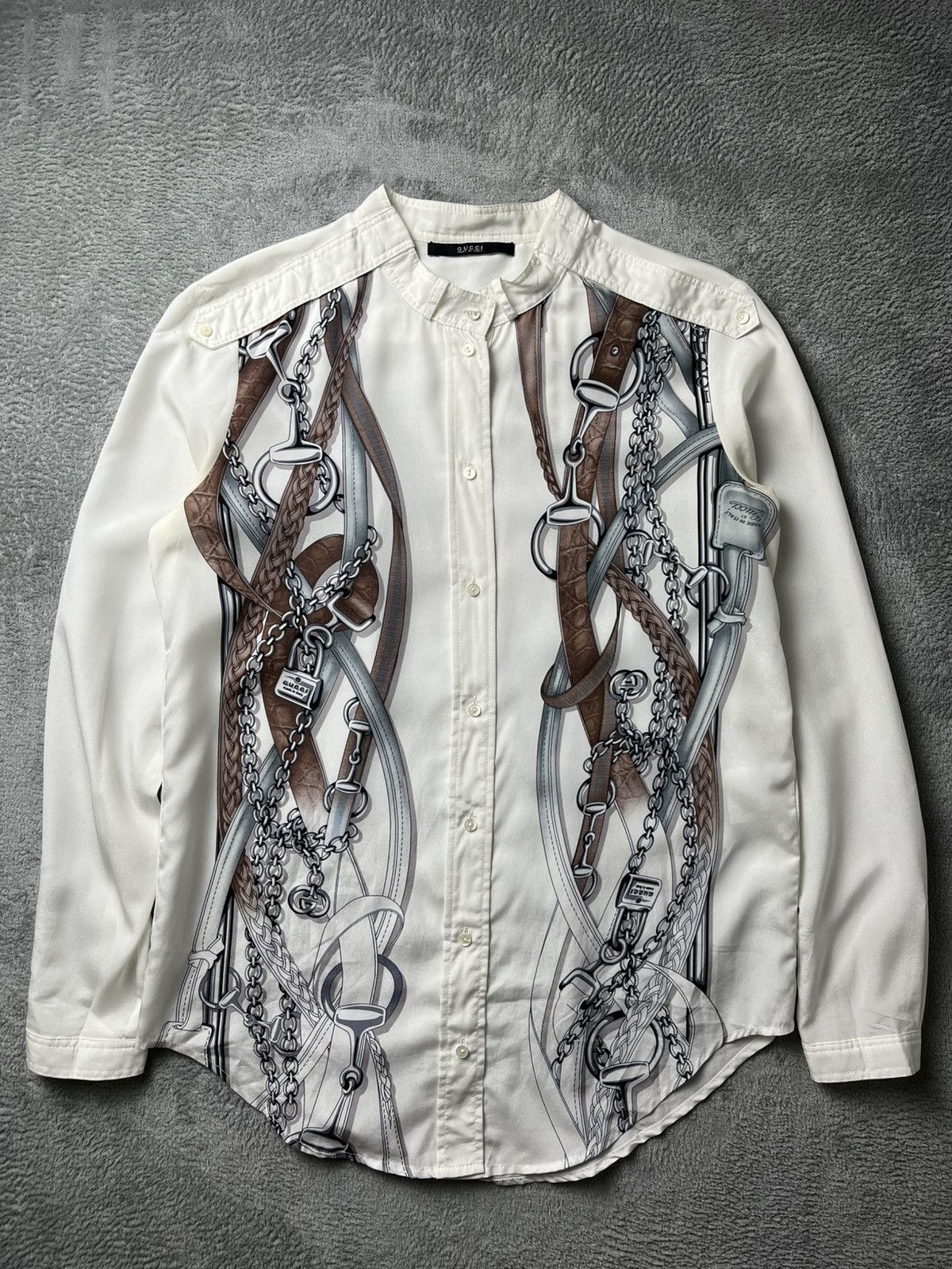 Gucci Gucci - Tom ford - SS11 Resort 11 Horsebit Shirt Size XS / US 0-2 / IT 36-38 - 2 Thumbnail