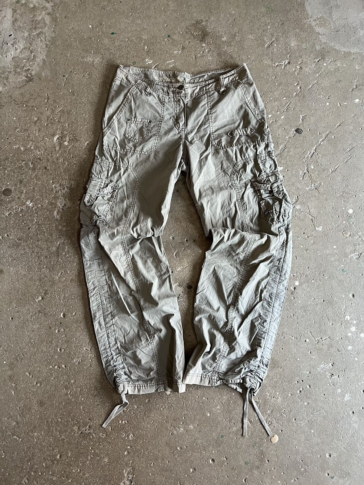Japanese Brand × Vintage Vintage Y2k Avant garde Cargos military drill pants Size US 32 / EU 48 - 1 Thumbnail