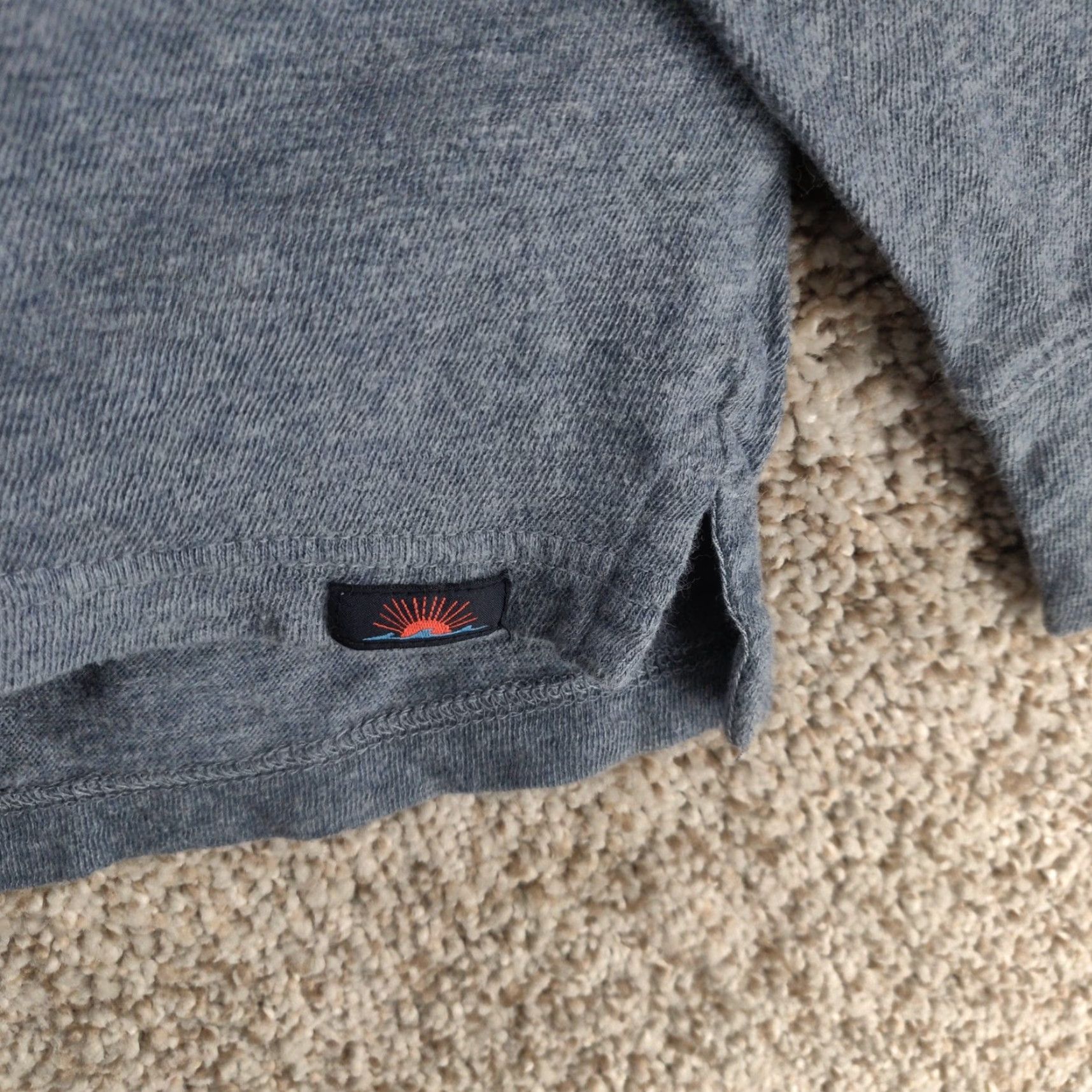 Faherty Faherty Polo Shirt Mens 2XL Blue Long Sleeve Polo Shirt Organic Cotton Pocket Knit Button Logo Pocket Size US XXL / EU 58 / 5 - 4 Thumbnail