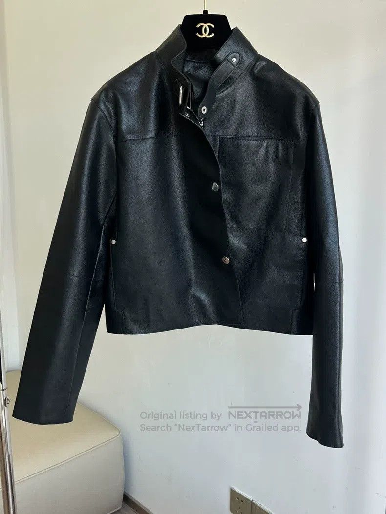 Hermes Hermes Black leather jacket Size XXS / US 00 / IT 34 - 1 Thumbnail