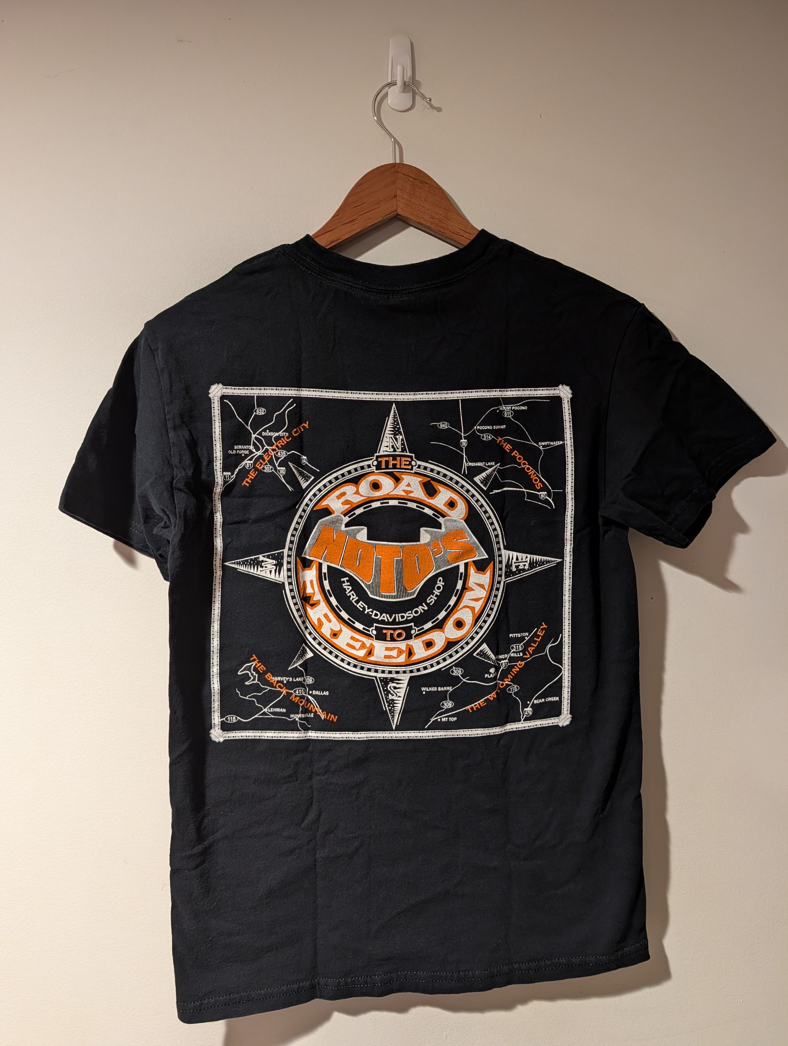Harley Davidson VTG Harley Davidson T-Shirt Wyoming Valley Pocono Road Size US S / EU 44-46 / 1 - 1 Thumbnail