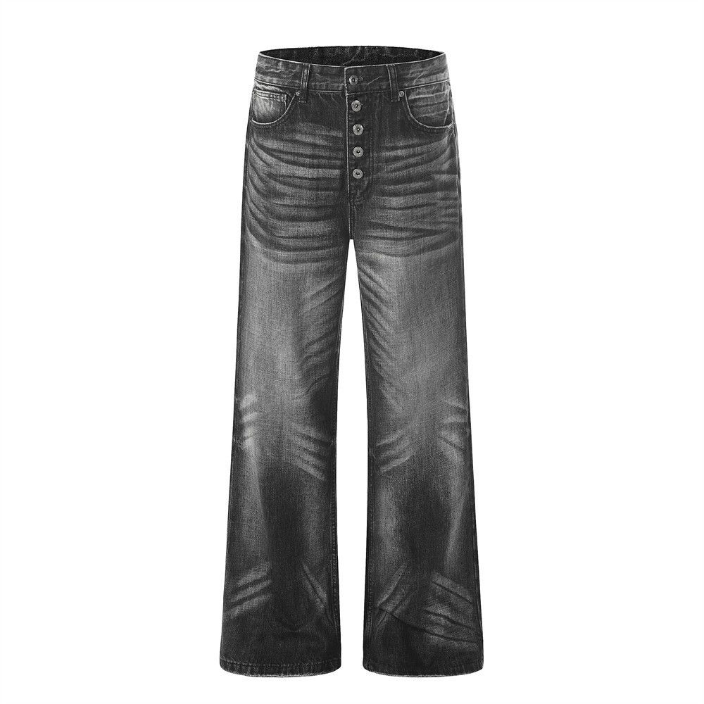 Vintage Men's Distressed Gradient Washed Denim Jeans Size US 32 / EU 48 - 1 Thumbnail