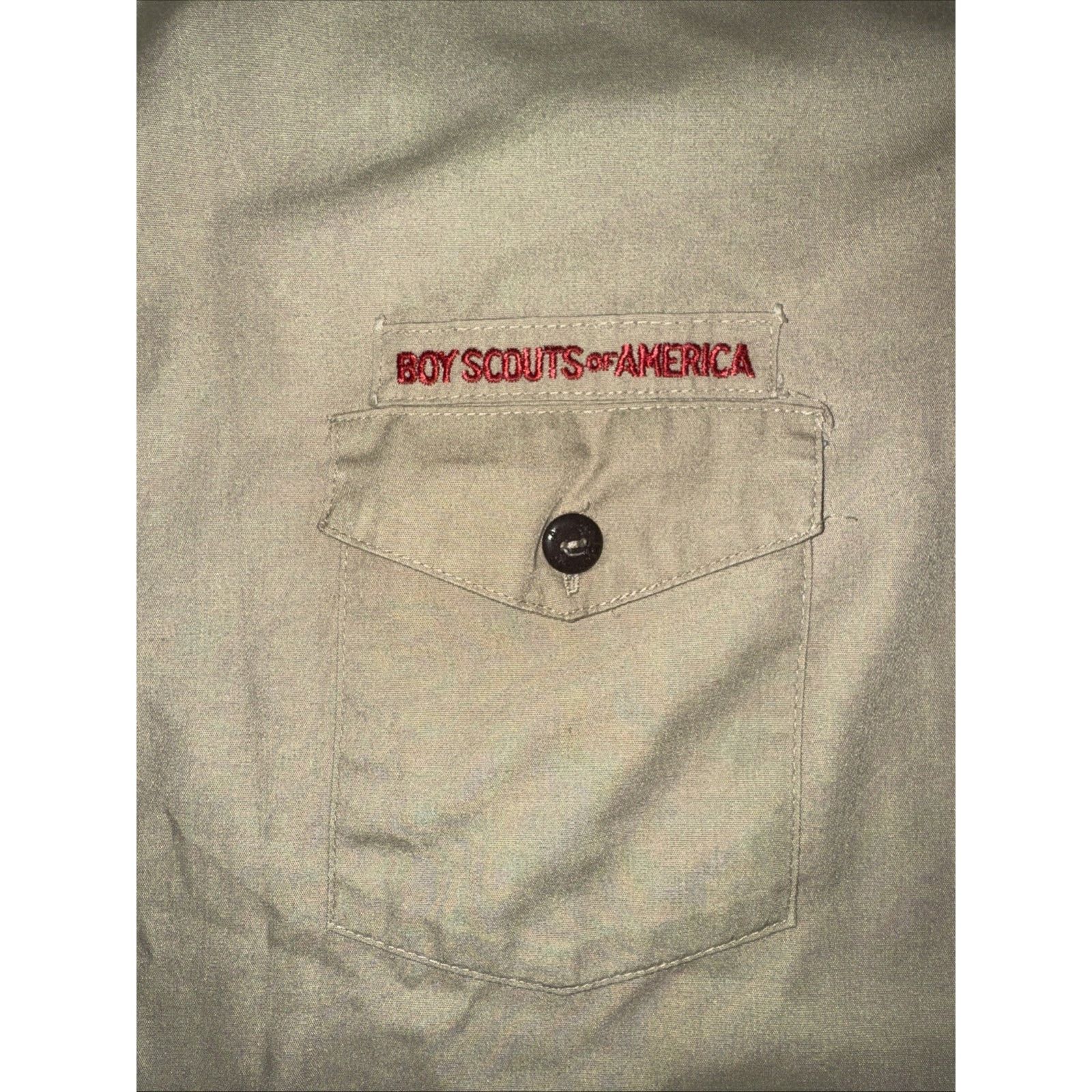 Vintage Boy Scouts of America Uniform Shirt XL 24x29 Khaki USA Size US XL / EU 56 / 4 - 2 Thumbnail