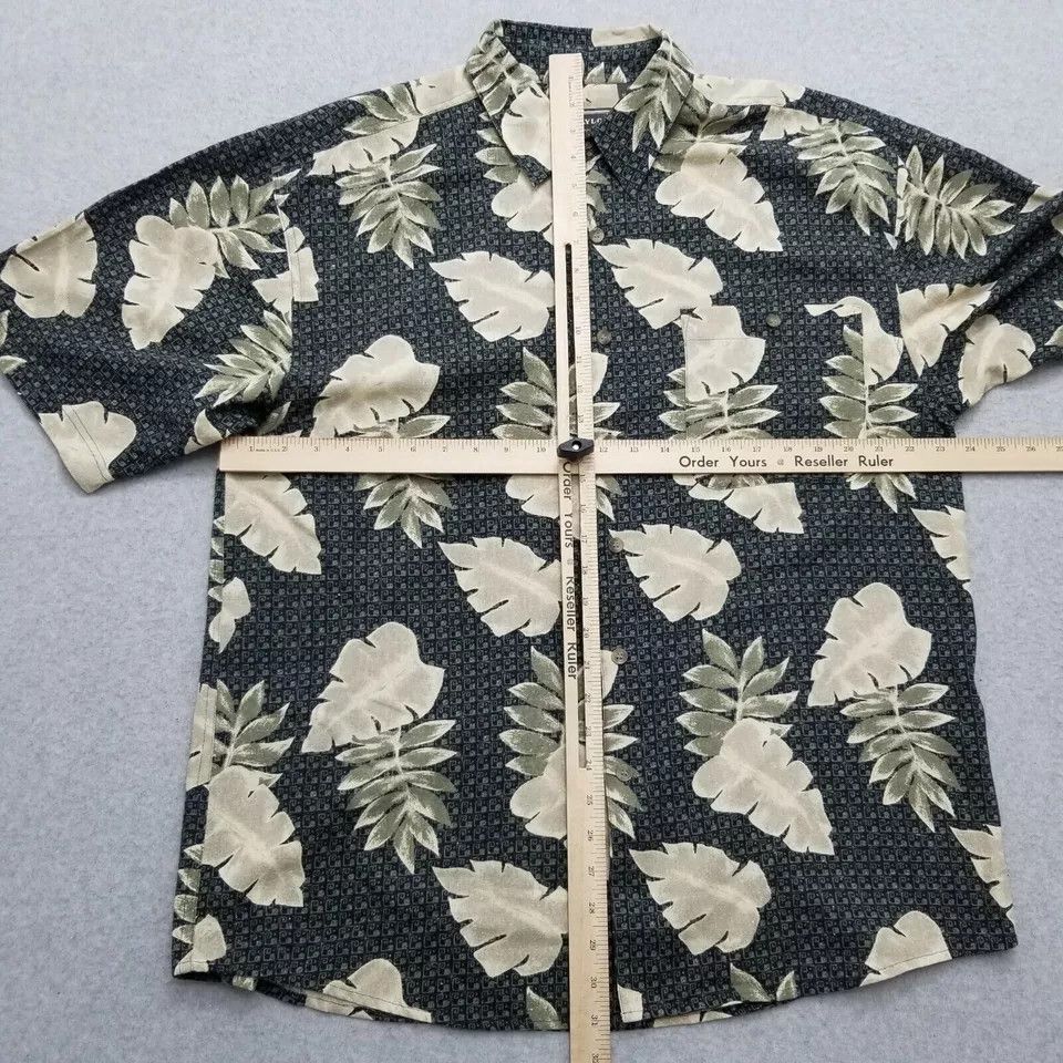 David Taylor David Taylor Shirt Mens Large Floral Hawaiian Button Up Silk Size US L / EU 52-54 / 3 - 7 Thumbnail