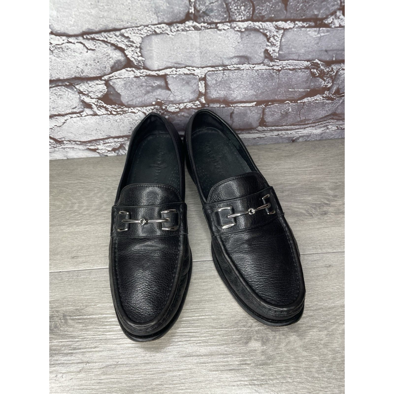 Cole Haan COLE HAAN Black Leather Air Horsebit Classic Loafers Dress M Size US 10 / EU 43 - 3 Thumbnail