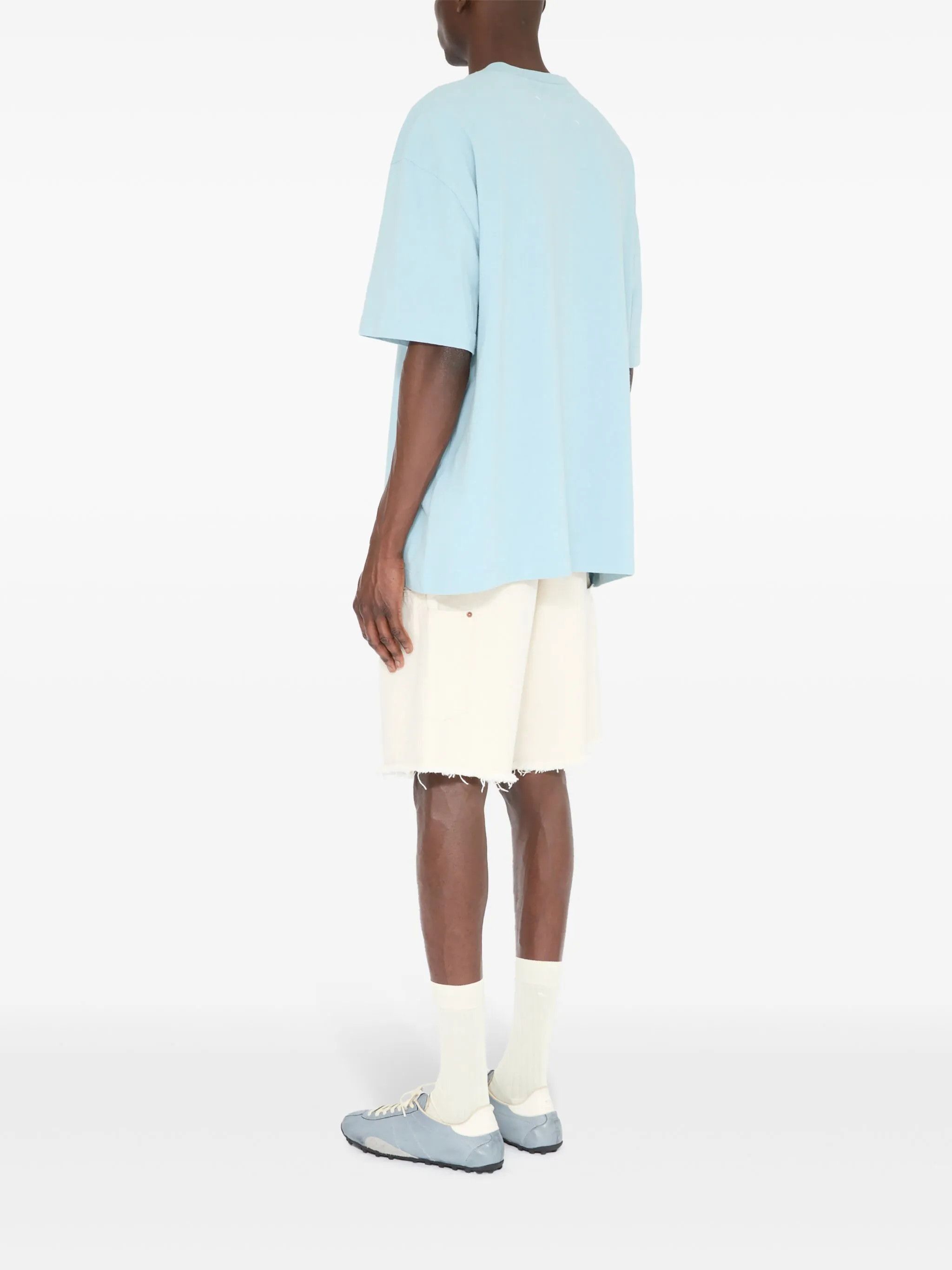 Maison Margiela o1w1db10226 Numbers Motif T-Shirt in Light Blue Size US M / EU 48-50 / 2 - 5 Thumbnail