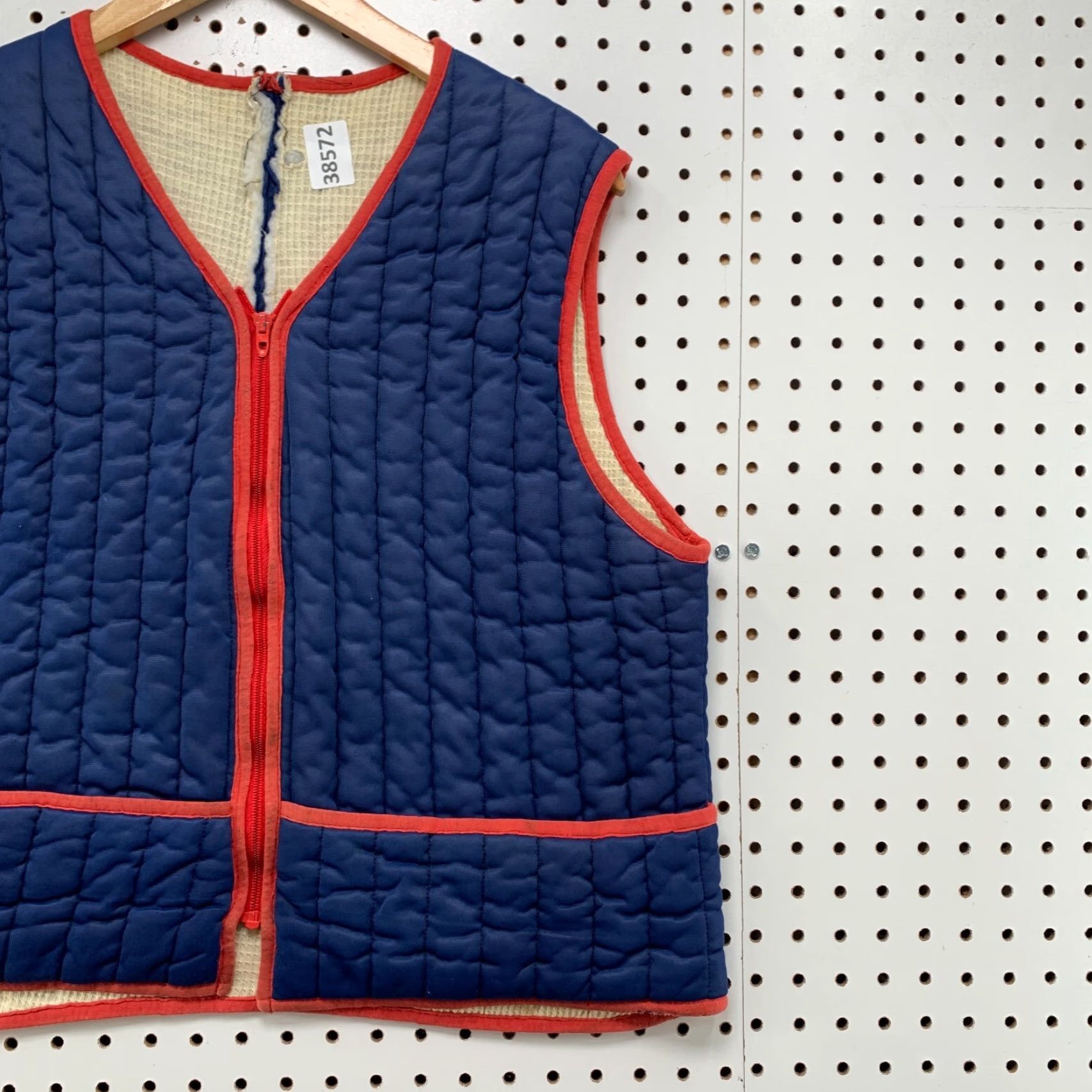 Vintage VINTAGE Quilted Thermal Lined Vest Mens Medium Blue Sleeveless Talon Zip USA Size US M / EU 48-50 / 2 - 3 Thumbnail