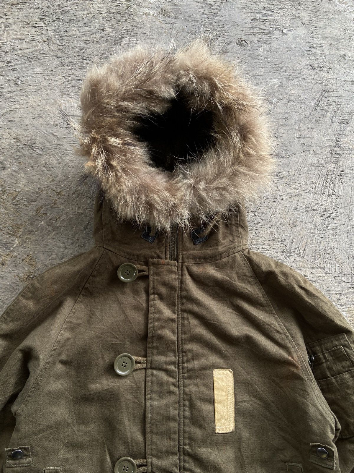 Beams Japan 2000s Beams Boy - Vkei Apocalypse Style Racoon Fur Jacket Size US M / EU 48-50 / 2 - 3 Thumbnail