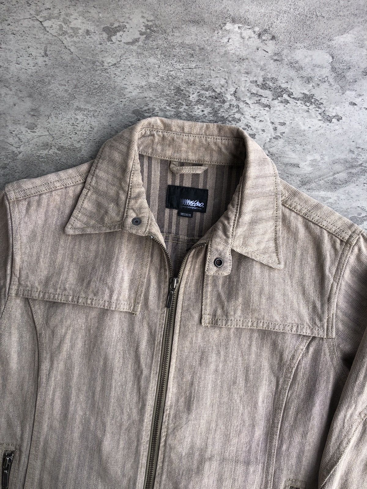 Mossimo VINTAGE NATURALLY WORN MOSSIMO SPORTS JACKET 00s Size US M / EU 48-50 / 2 - 4 Thumbnail