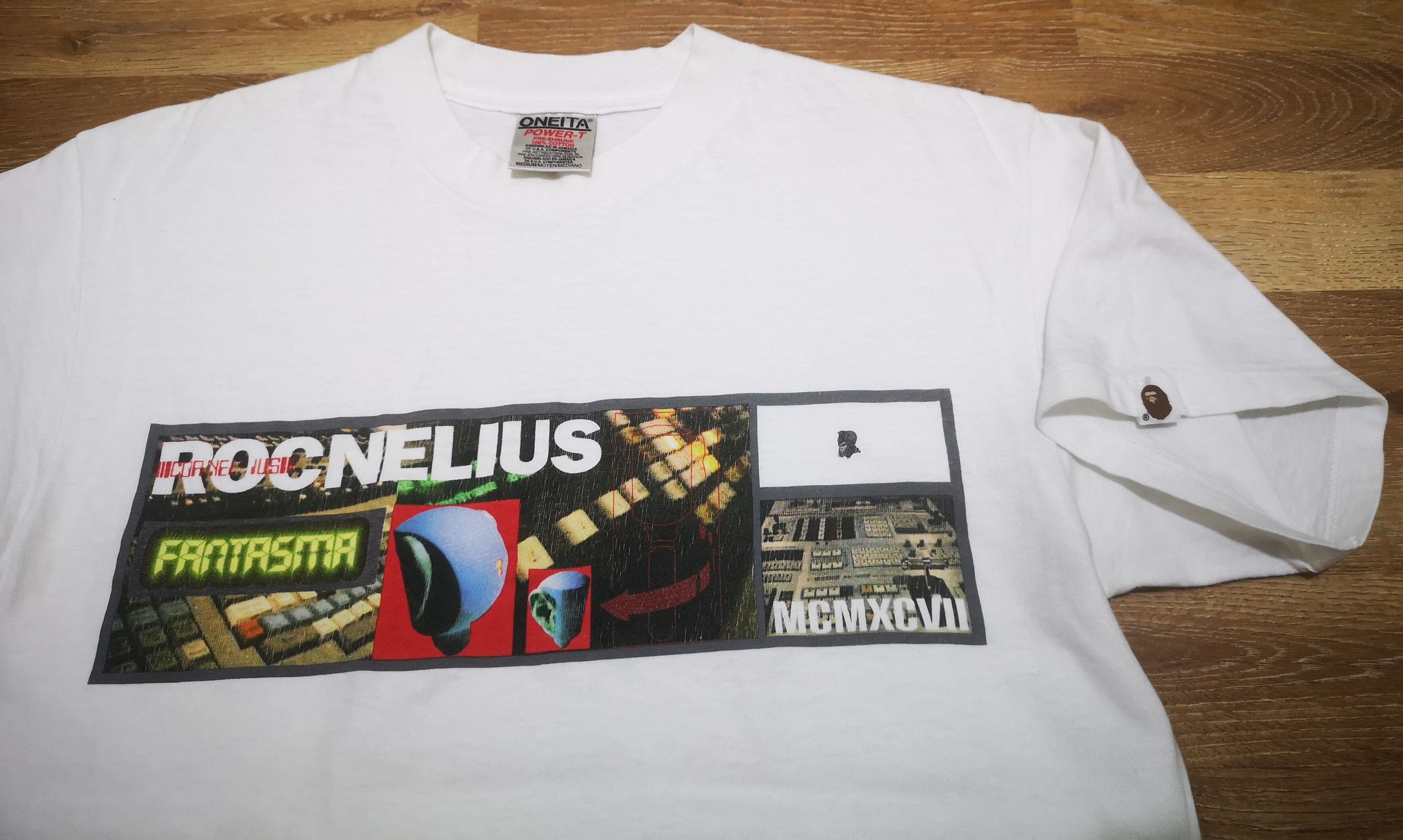 Bape × Vintage Vintage OG 90s Bathing Ape Bape Rocnelius Fantasma T Shirt Size US M / EU 48-50 / 2 - 7 Thumbnail
