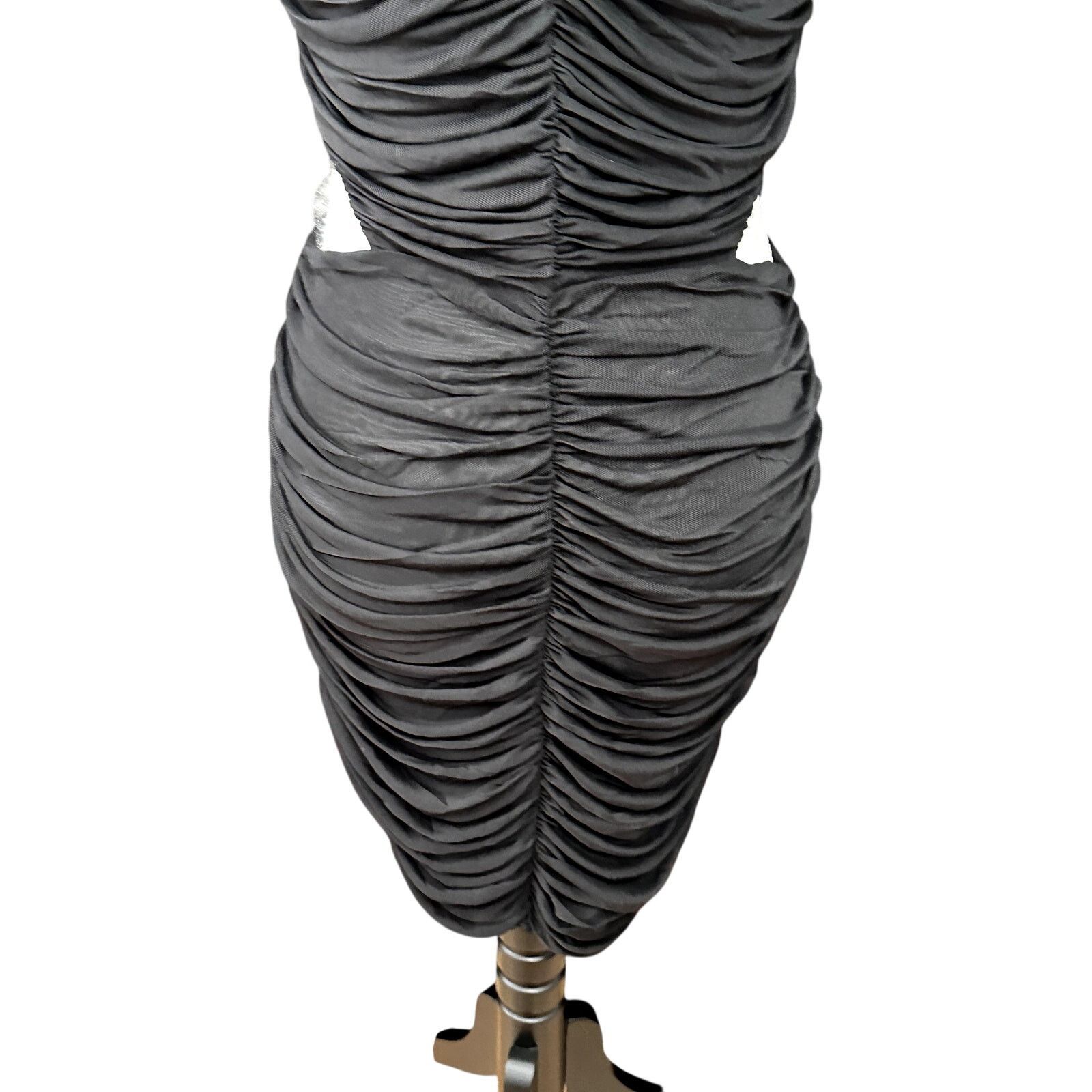 Other Royalty By Maluma Cut-Out Mini Dress Mesh Black Womens M NWT Size M / US 6-8 / IT 42-44 - 8 Thumbnail